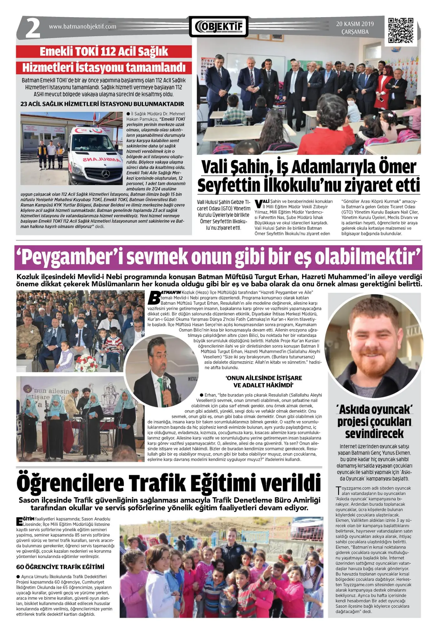 19.11.2019 tarihli sayı, 2. sayfa