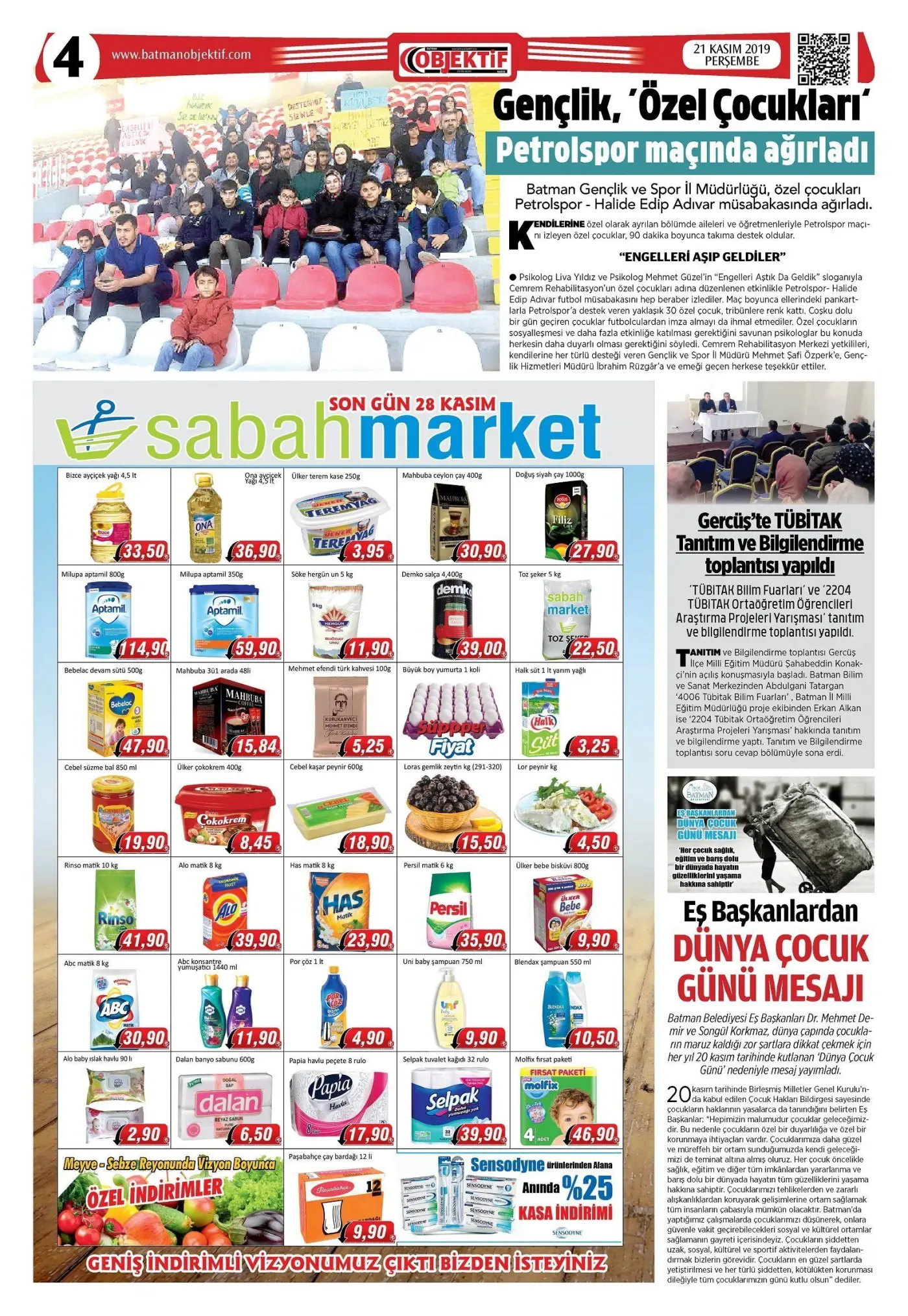 21.11.2019 tarihli sayı, 4. sayfa