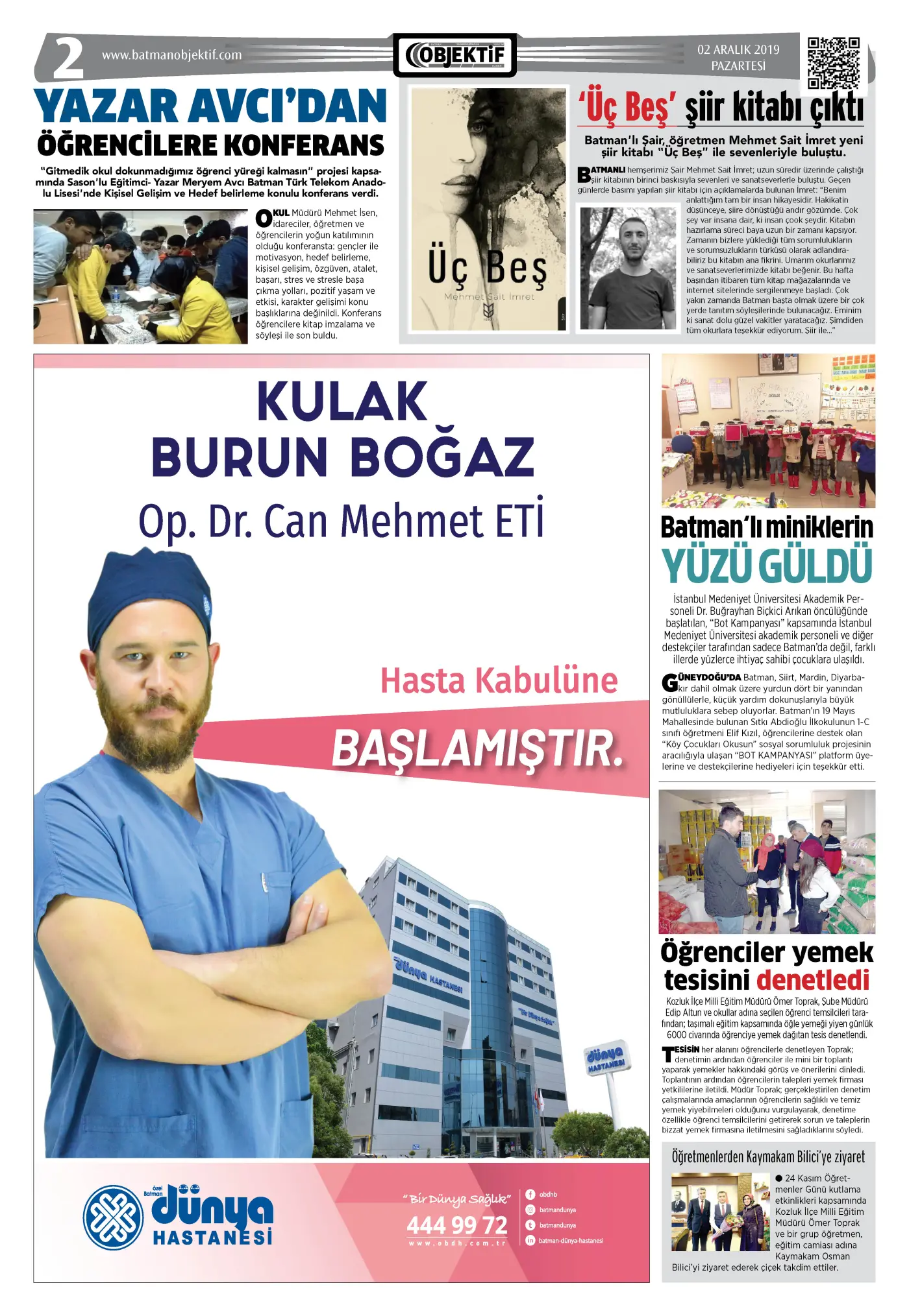02.12.2019 tarihli sayı, 2. sayfa