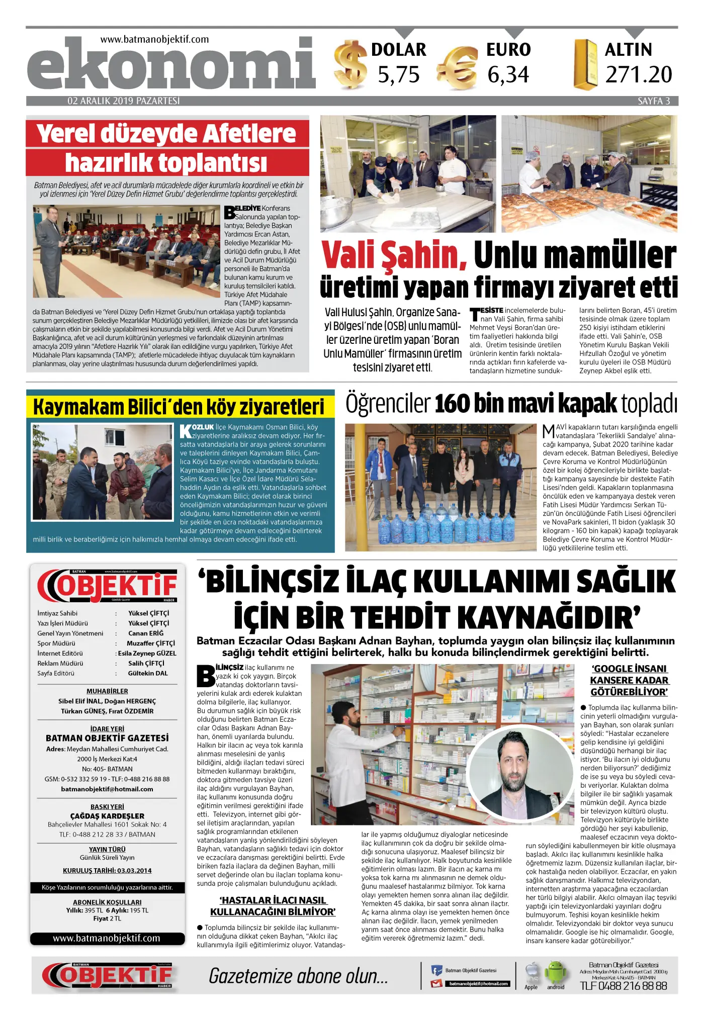 02.12.2019 tarihli sayı, 3. sayfa