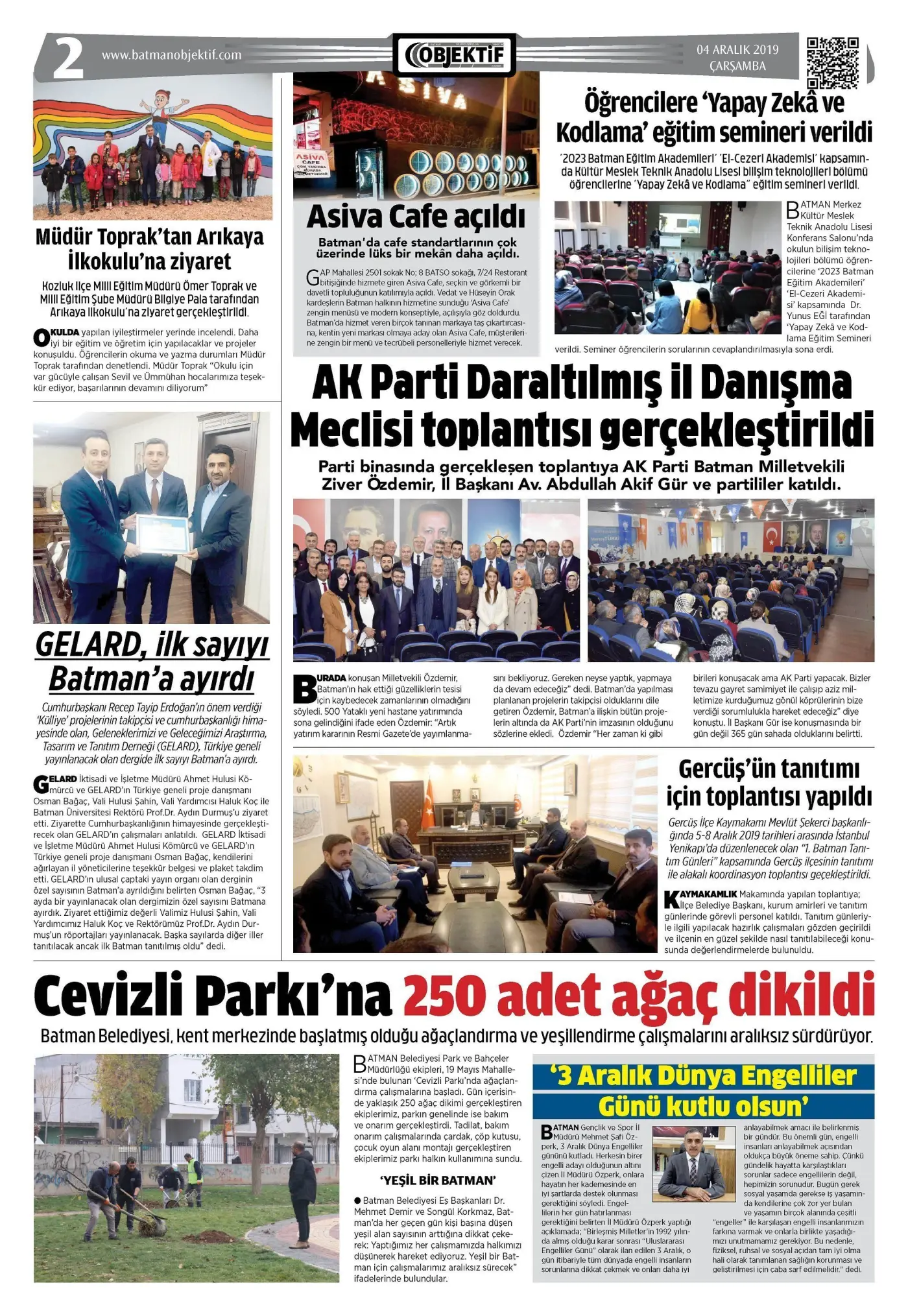 04.12.2019 tarihli sayı, 2. sayfa