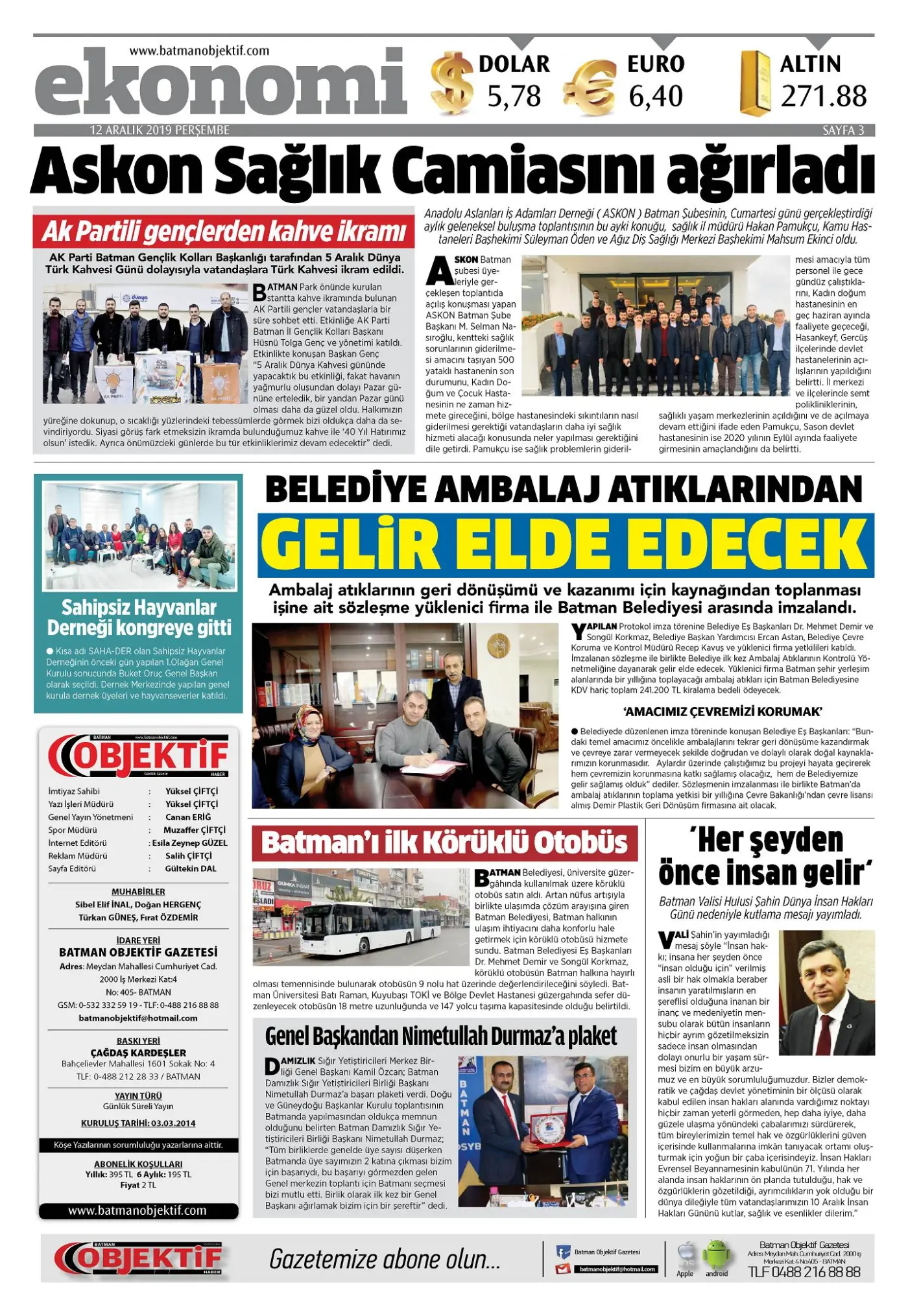 11.12.2019 tarihli sayı, 3. sayfa