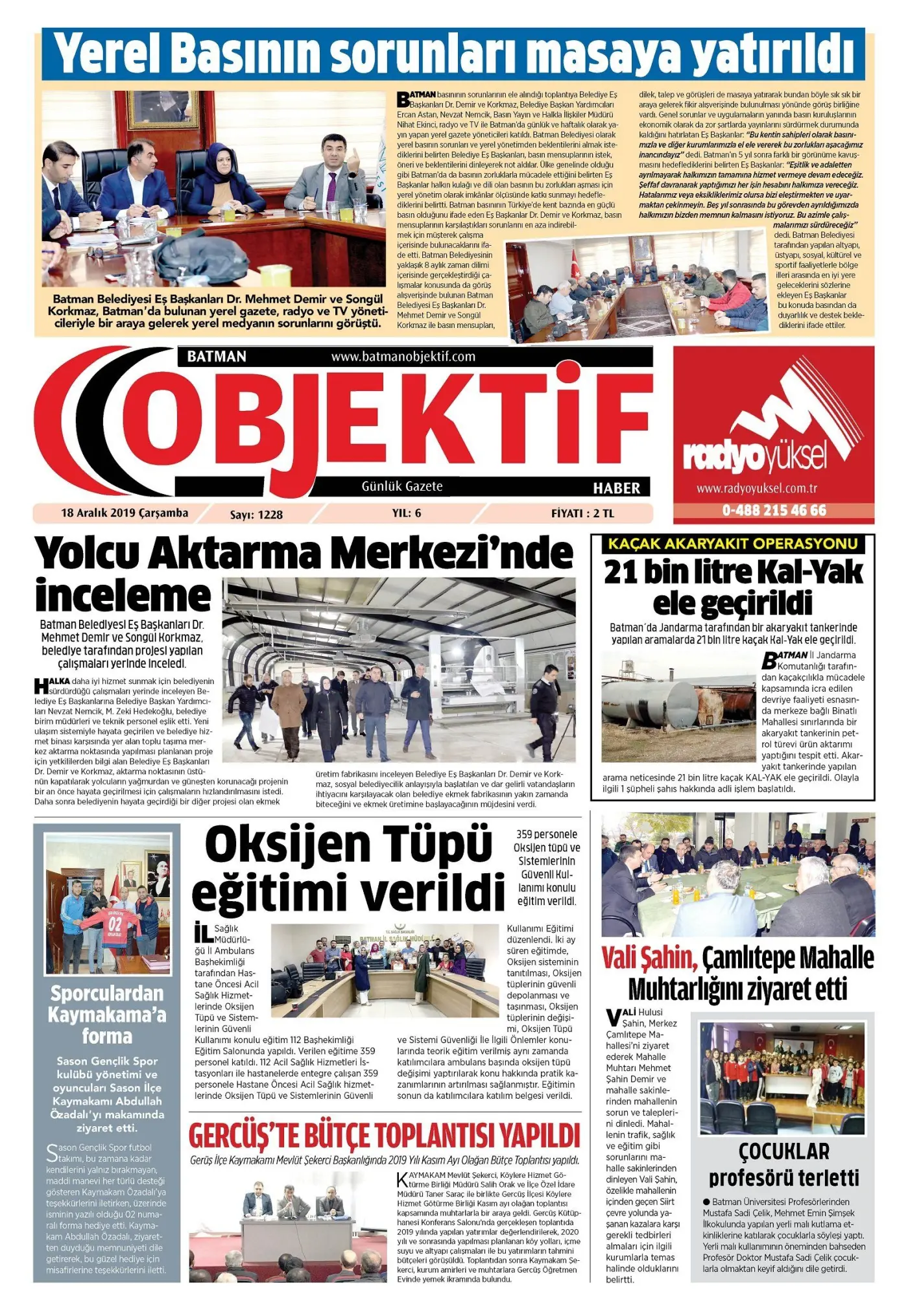 17.12.2019 tarihli sayı, 1. sayfa