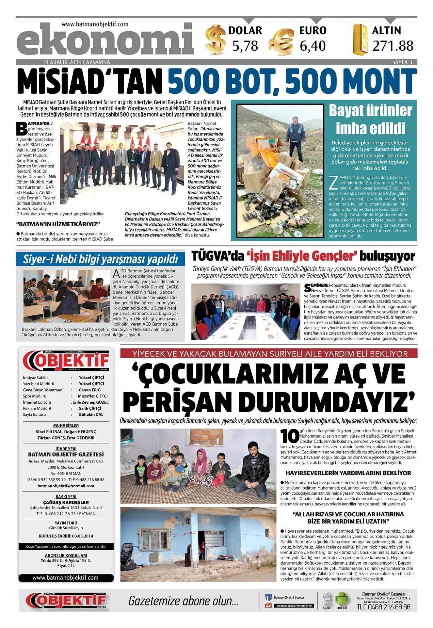 17.12.2019 tarihli sayı, 3. sayfa