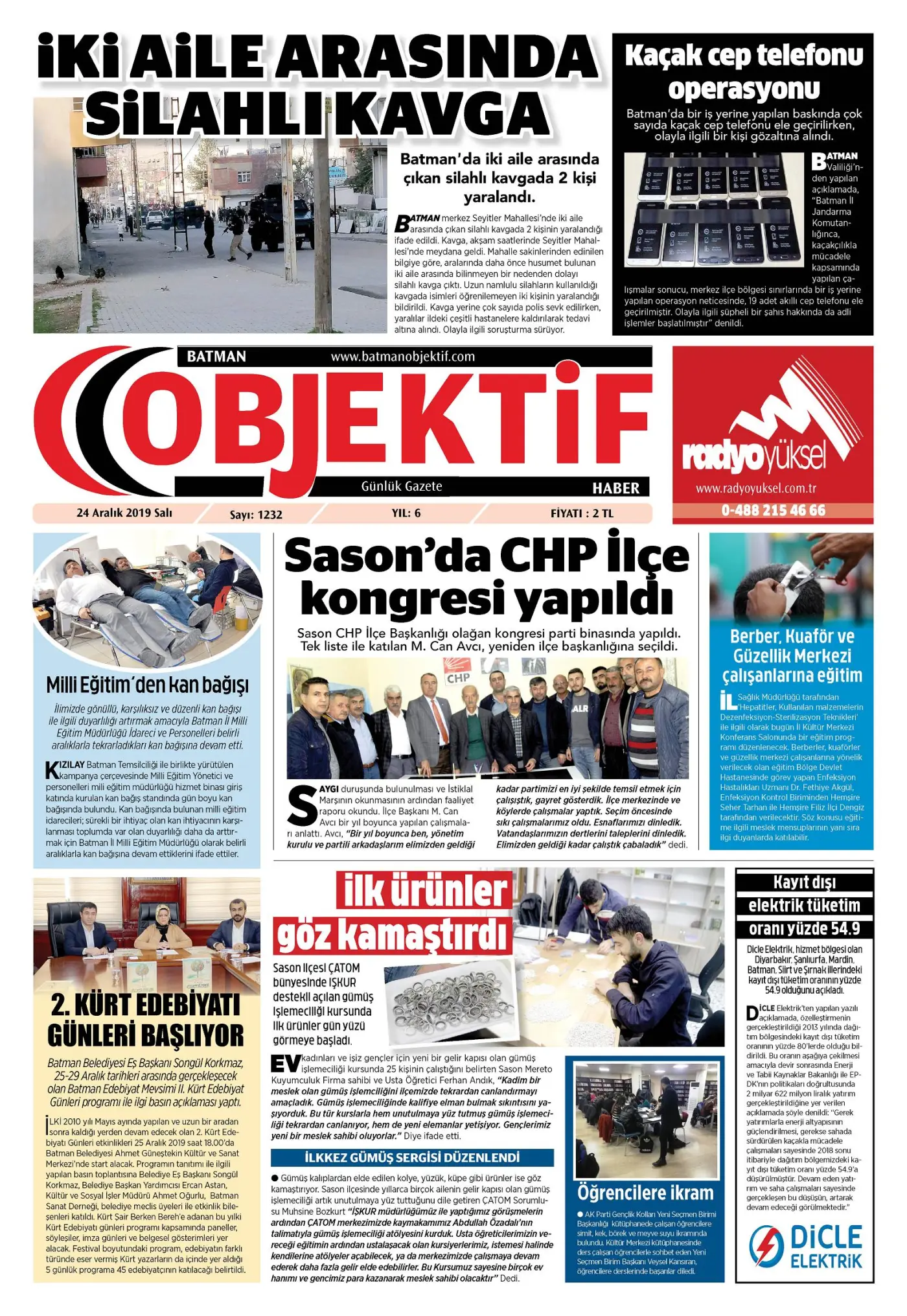 23.12.2019 tarihli sayı, 1. sayfa