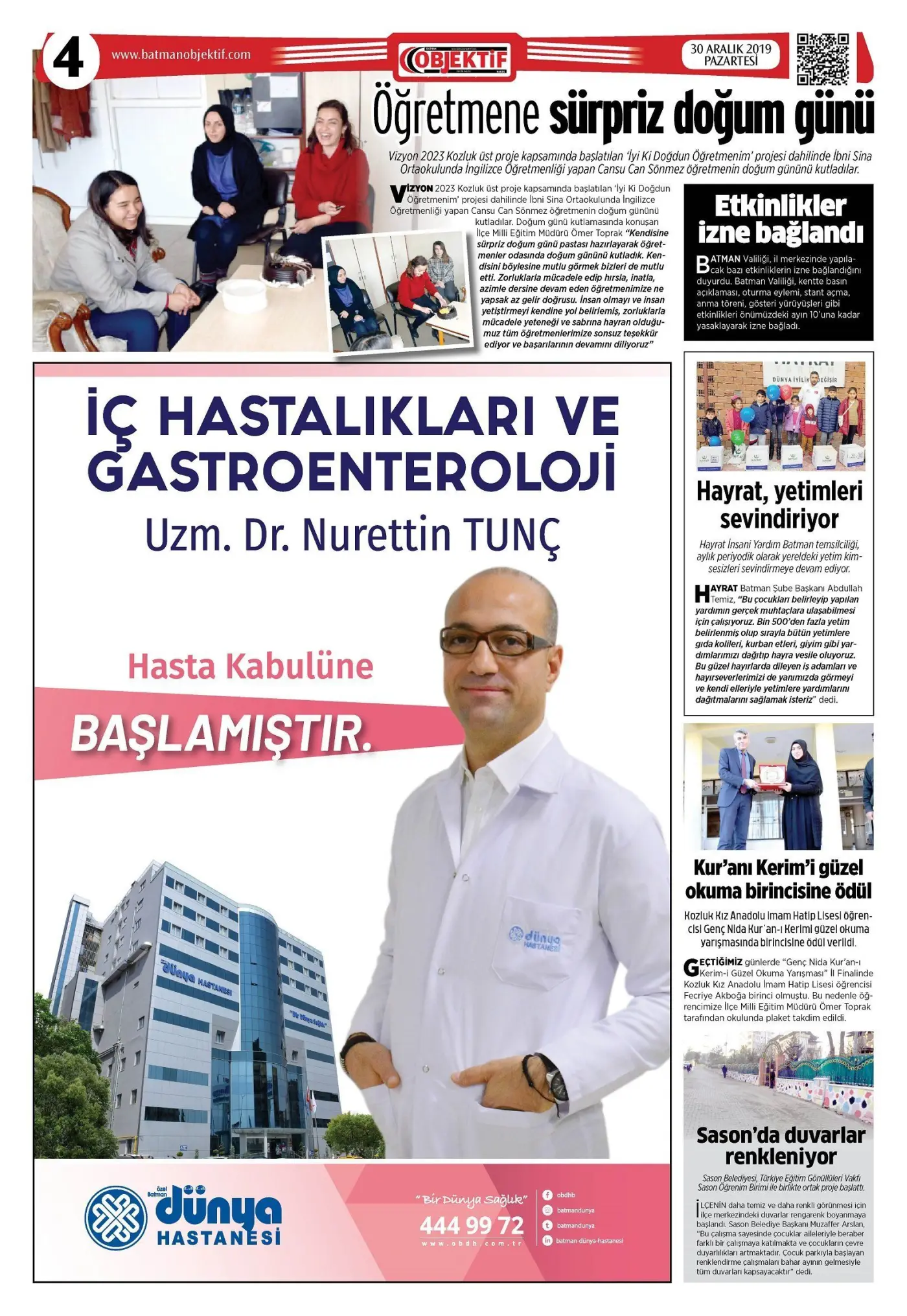 29.12.2019 tarihli sayı, 4. sayfa