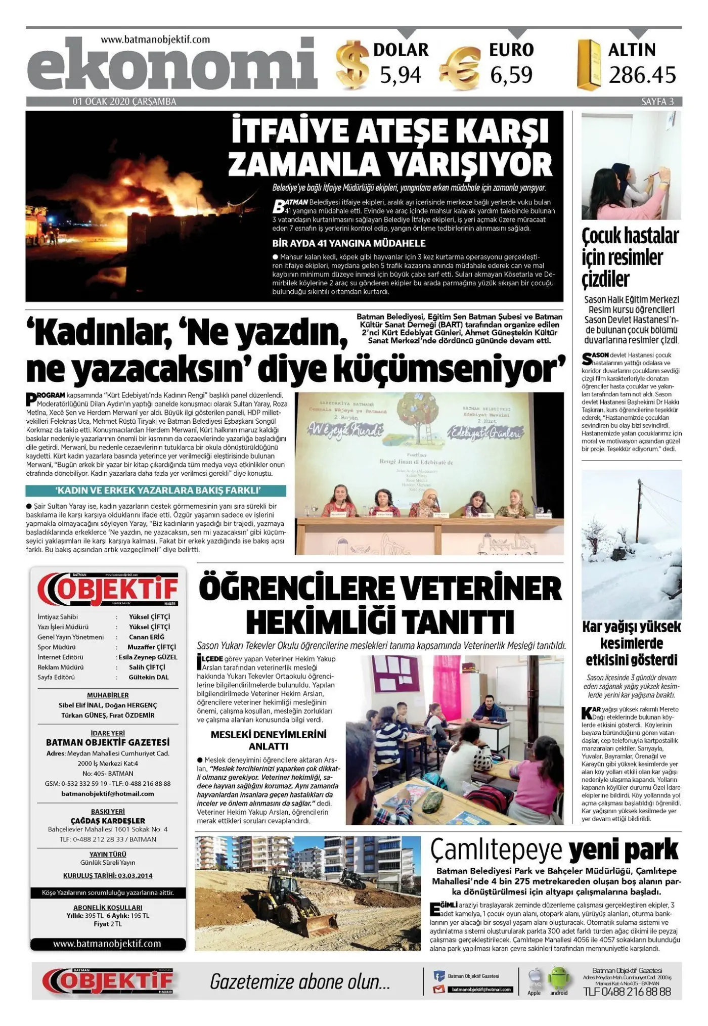 31.12.2019 tarihli sayı, 3. sayfa