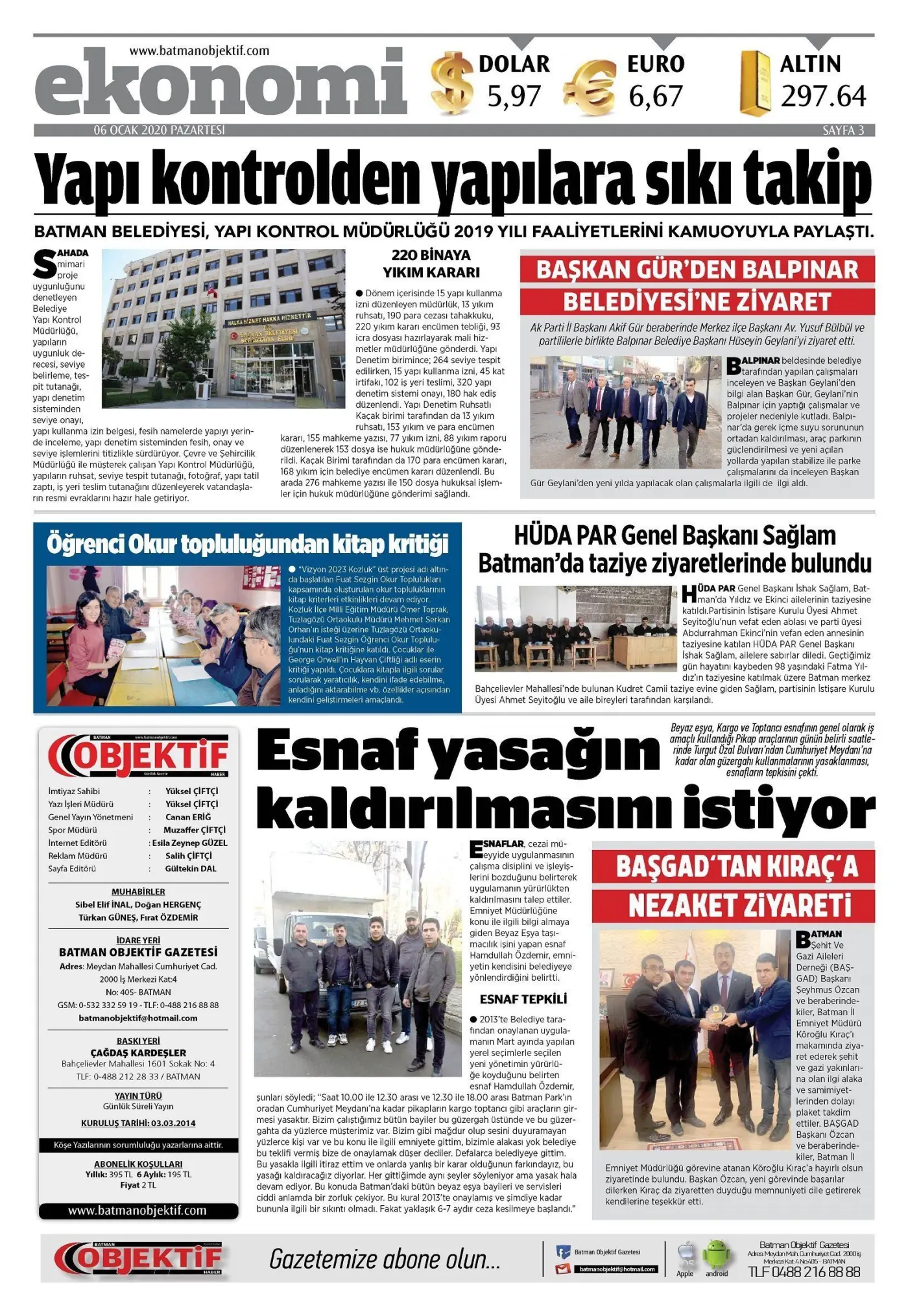 05.01.2020 tarihli sayı, 3. sayfa