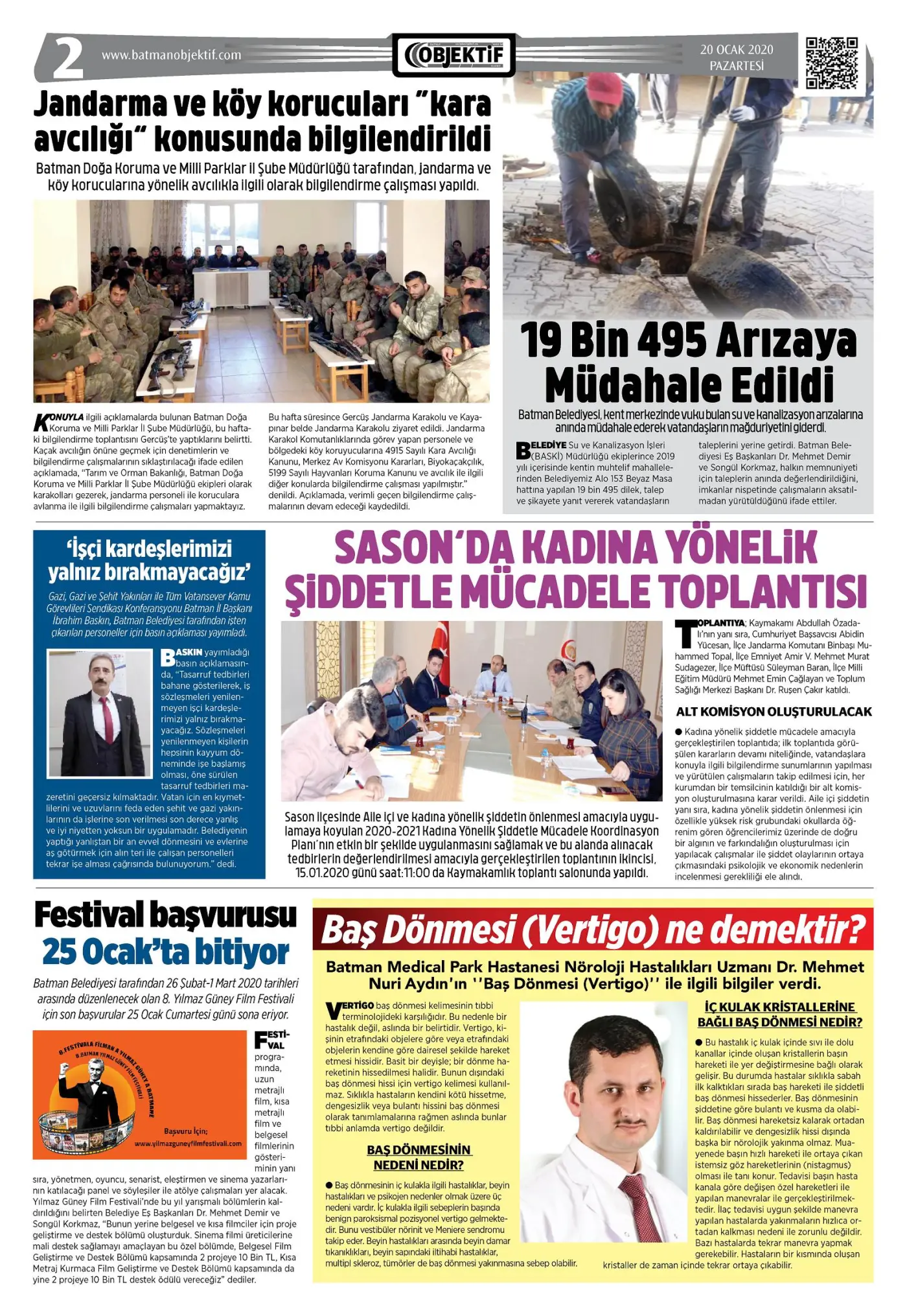 19.01.2020 tarihli sayı, 2. sayfa