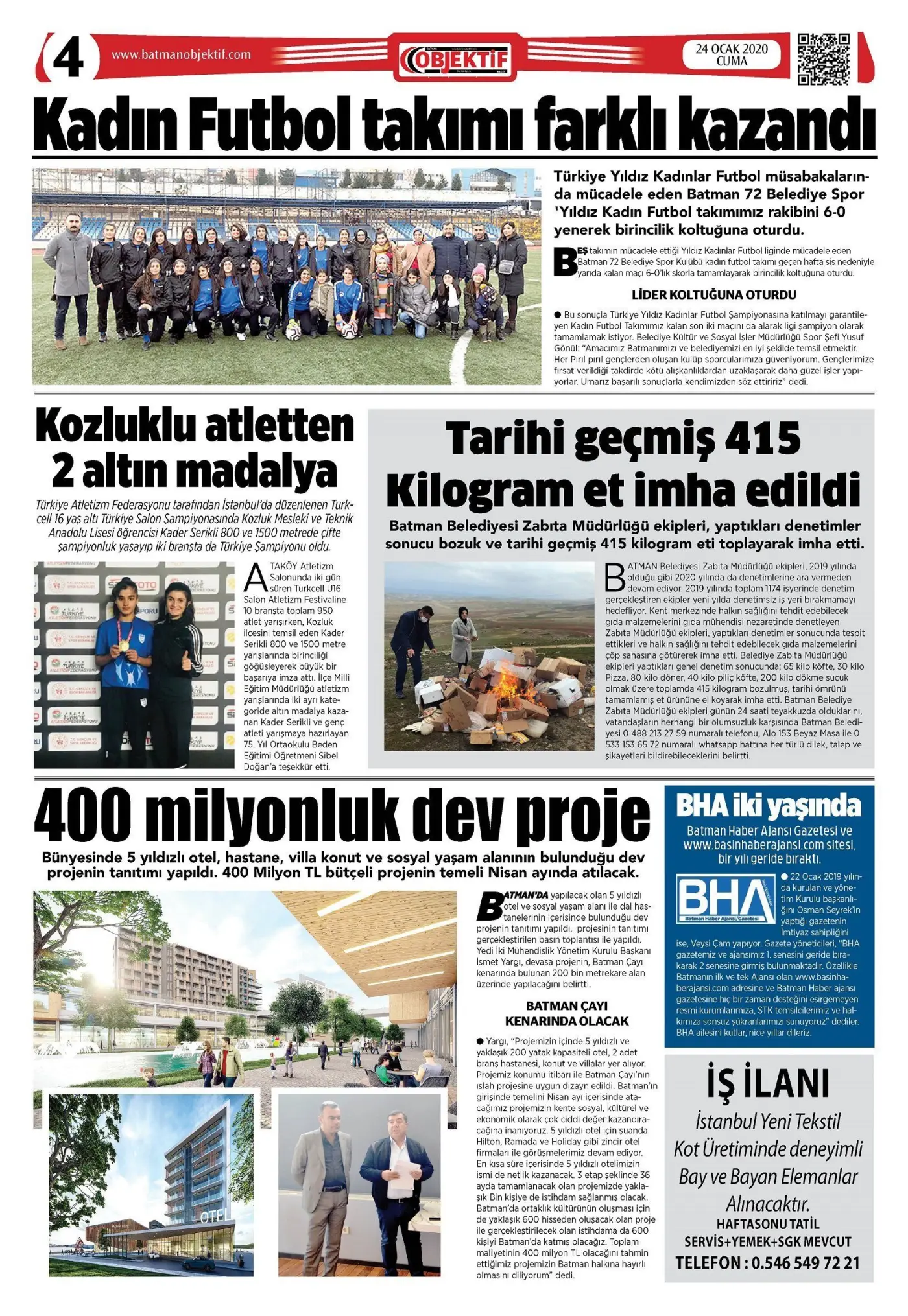 23.01.2020 tarihli sayı, 4. sayfa