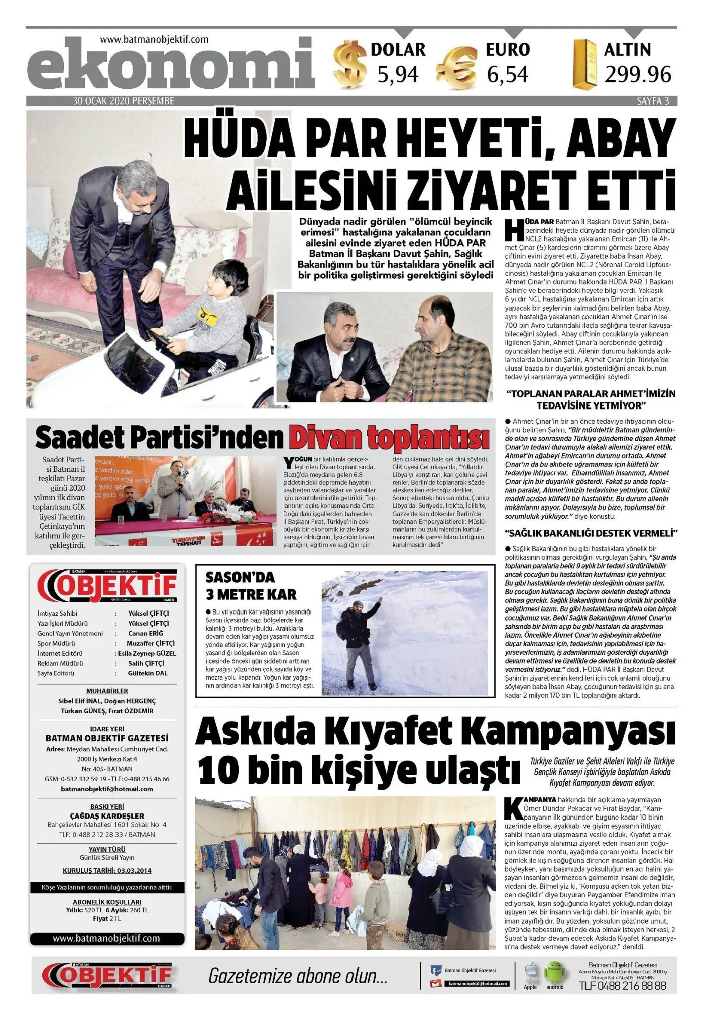 29.01.2020 tarihli sayı, 3. sayfa