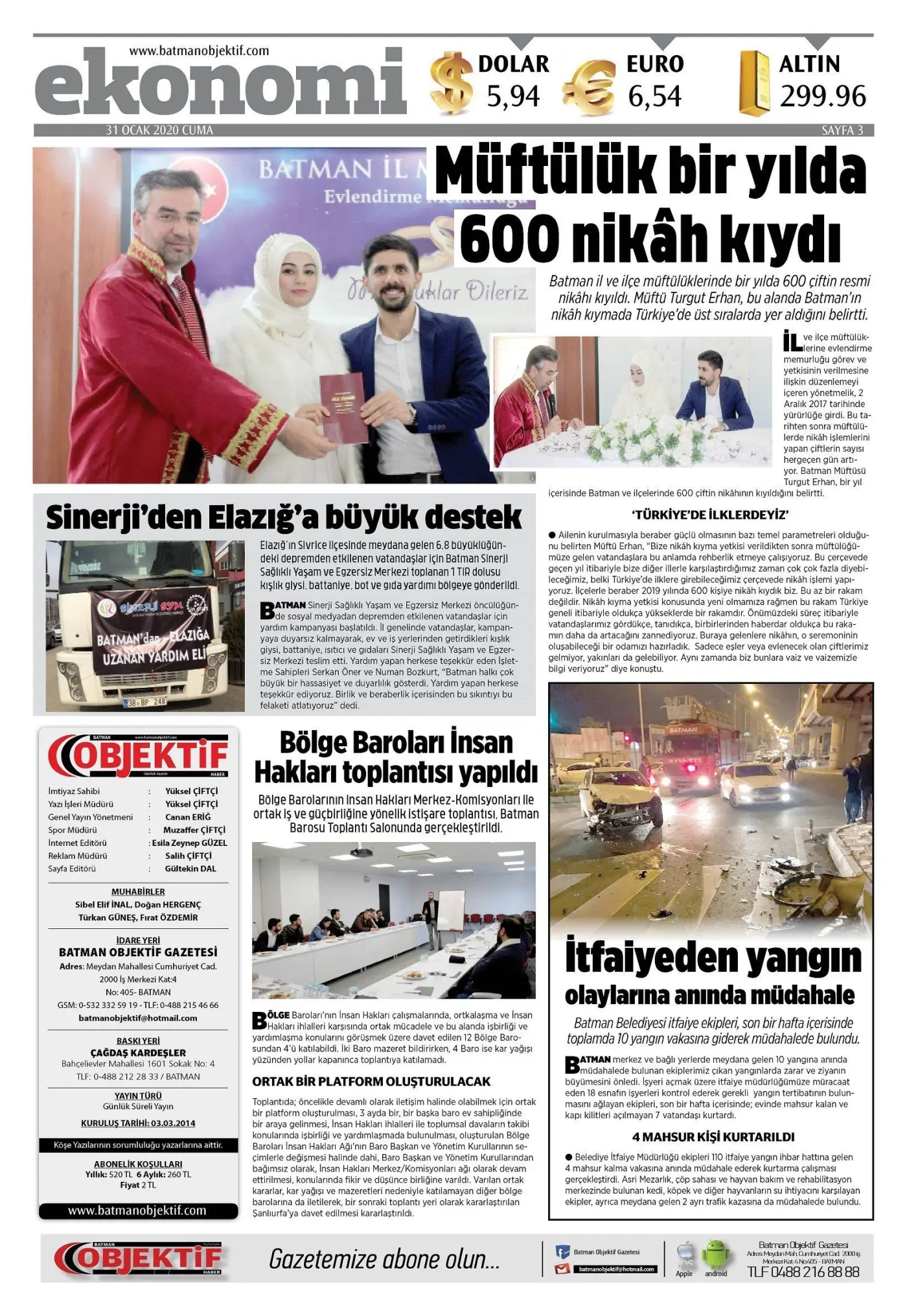 30.01.2020 tarihli sayı, 3. sayfa