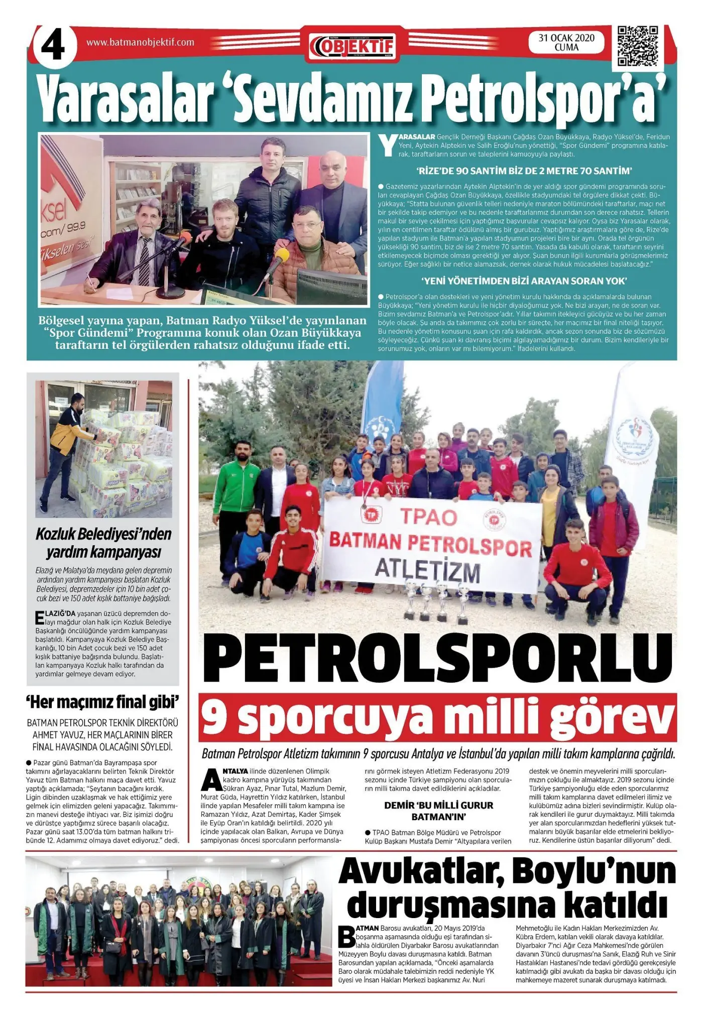 30.01.2020 tarihli sayı, 4. sayfa