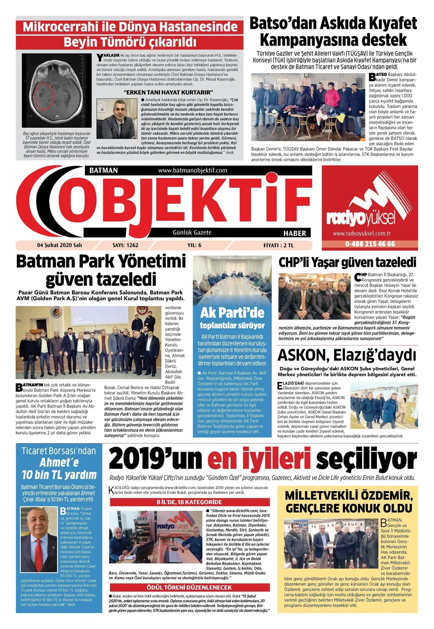 04.02.2020 tarihli sayı, 1. sayfa