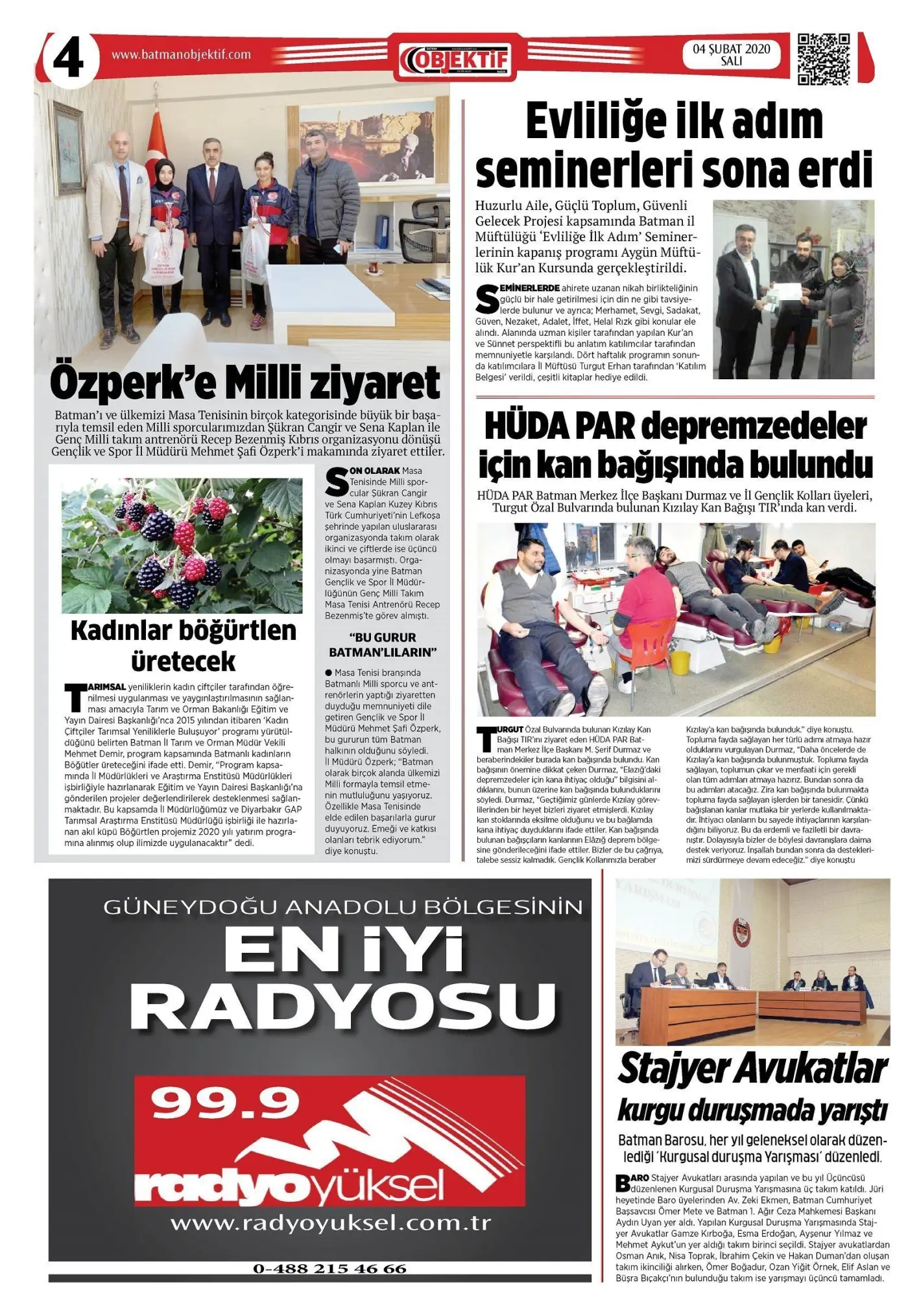 04.02.2020 tarihli sayı, 4. sayfa