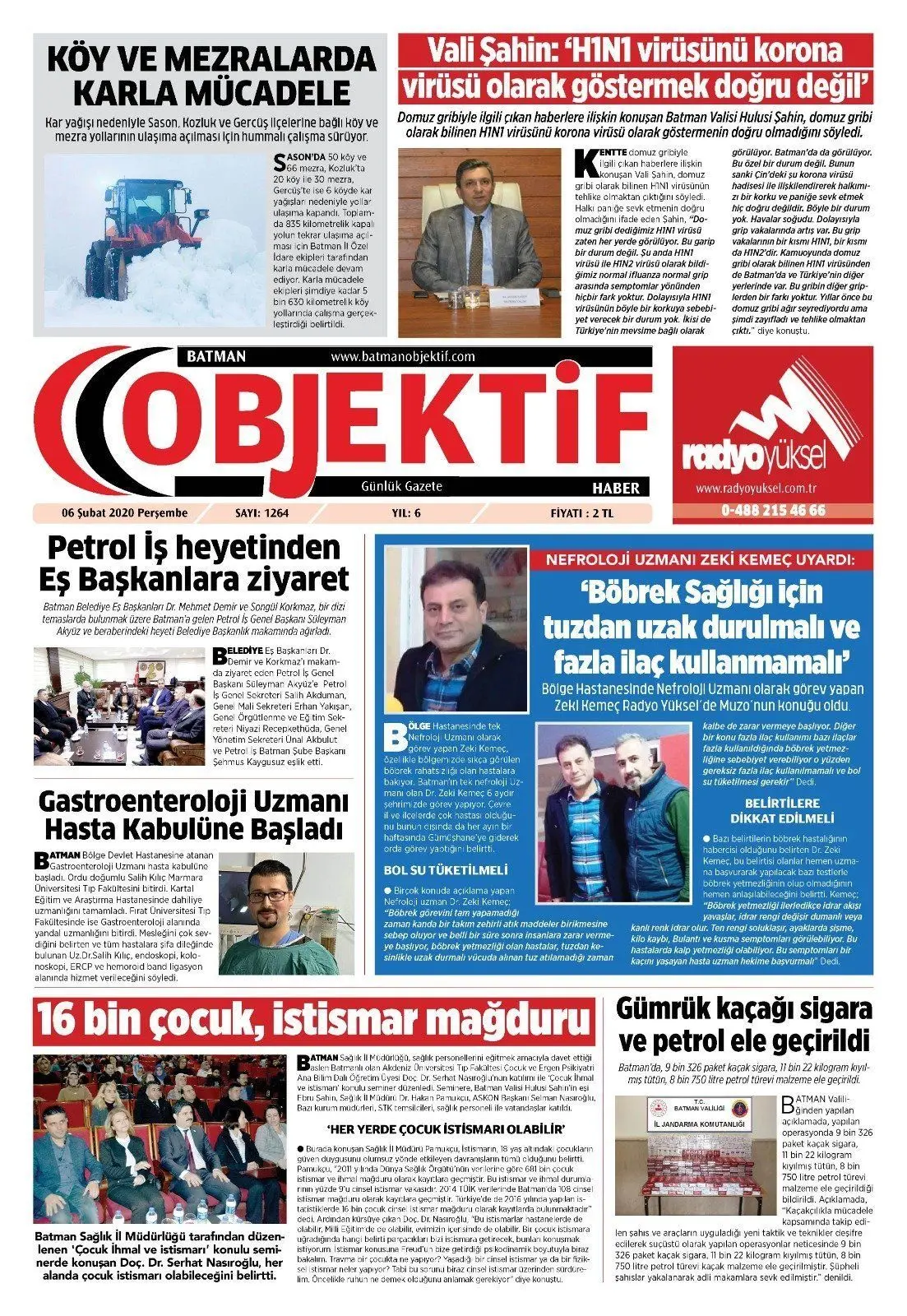 05.02.2020 tarihli sayı, 1. sayfa