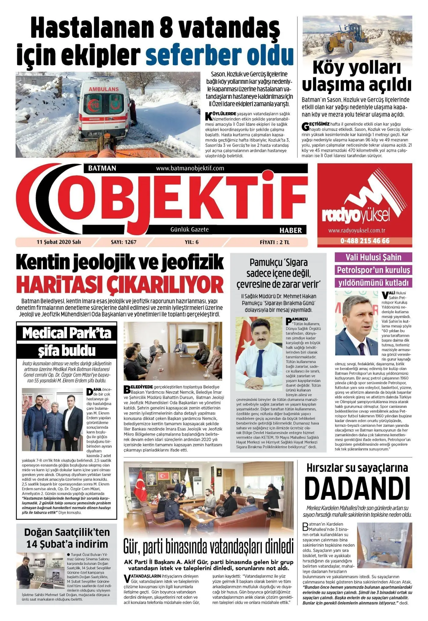 10.02.2020 tarihli sayı, 1. sayfa