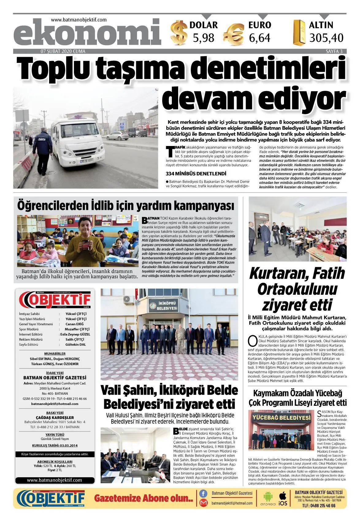 10.02.2020 tarihli sayı, 3. sayfa