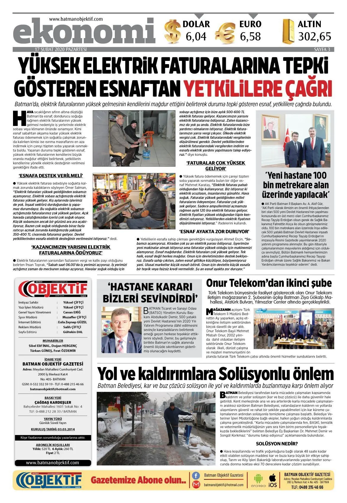 16.02.2020 tarihli sayı, 3. sayfa