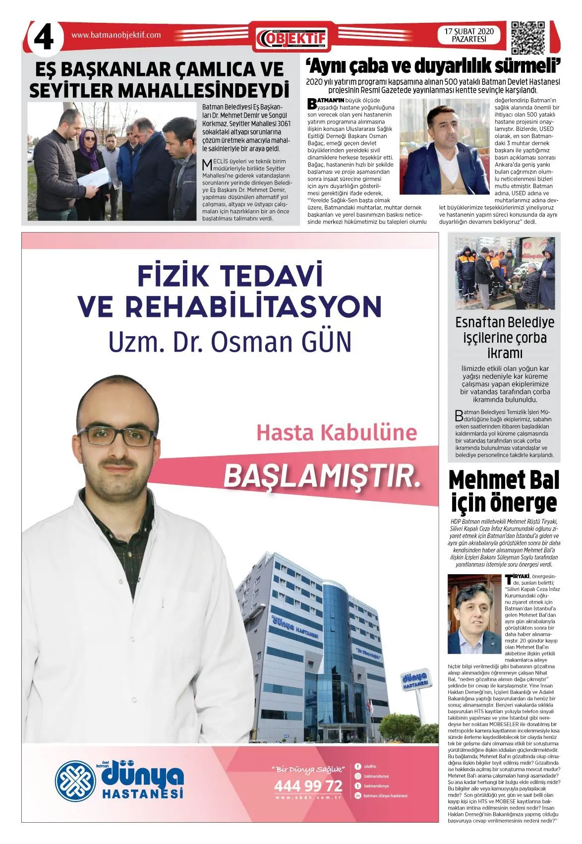 16.02.2020 tarihli sayı, 4. sayfa