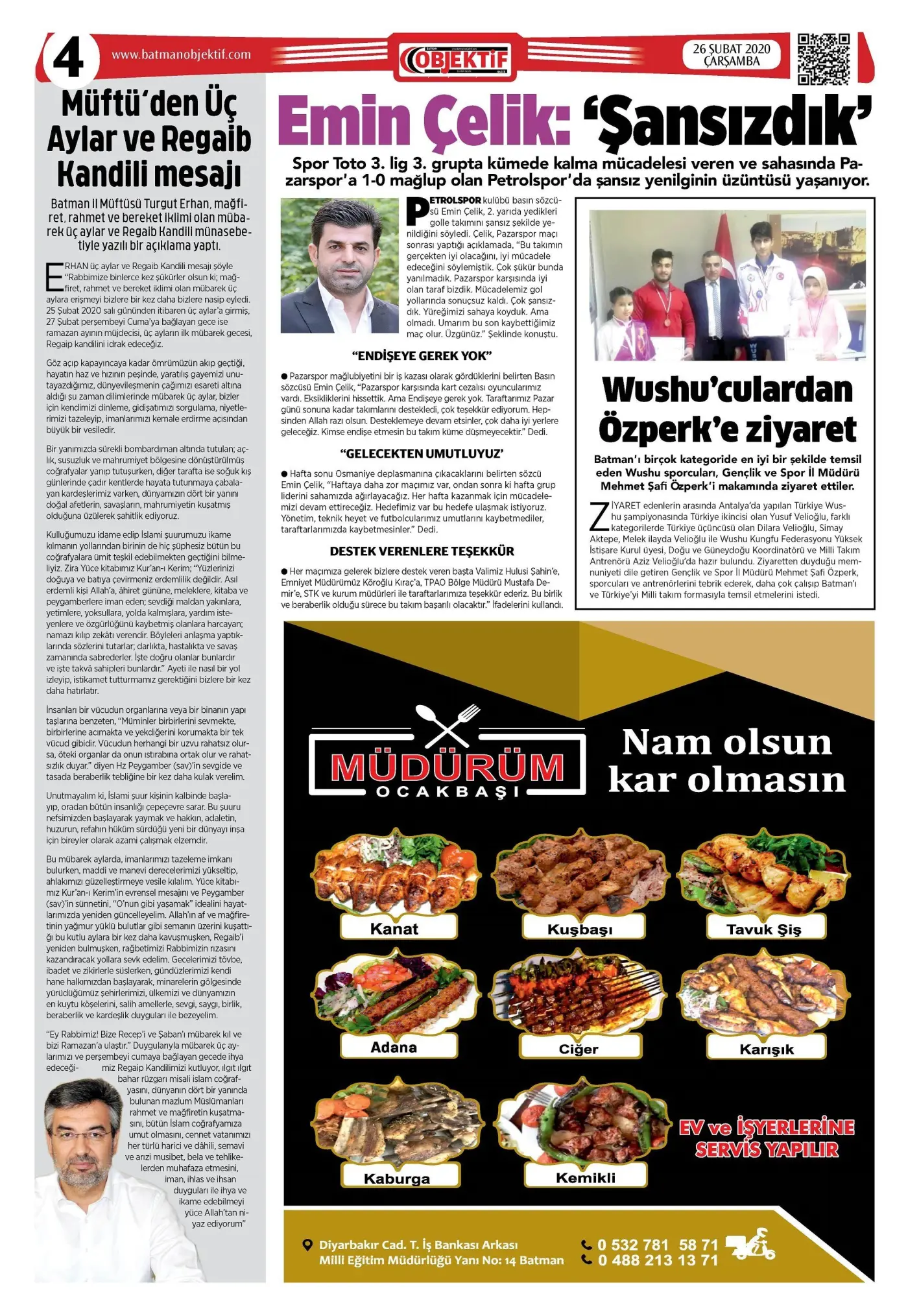 25.02.2020 tarihli sayı, 4. sayfa