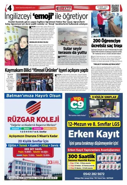 04.03.2020 tarihli sayı, 4. sayfa