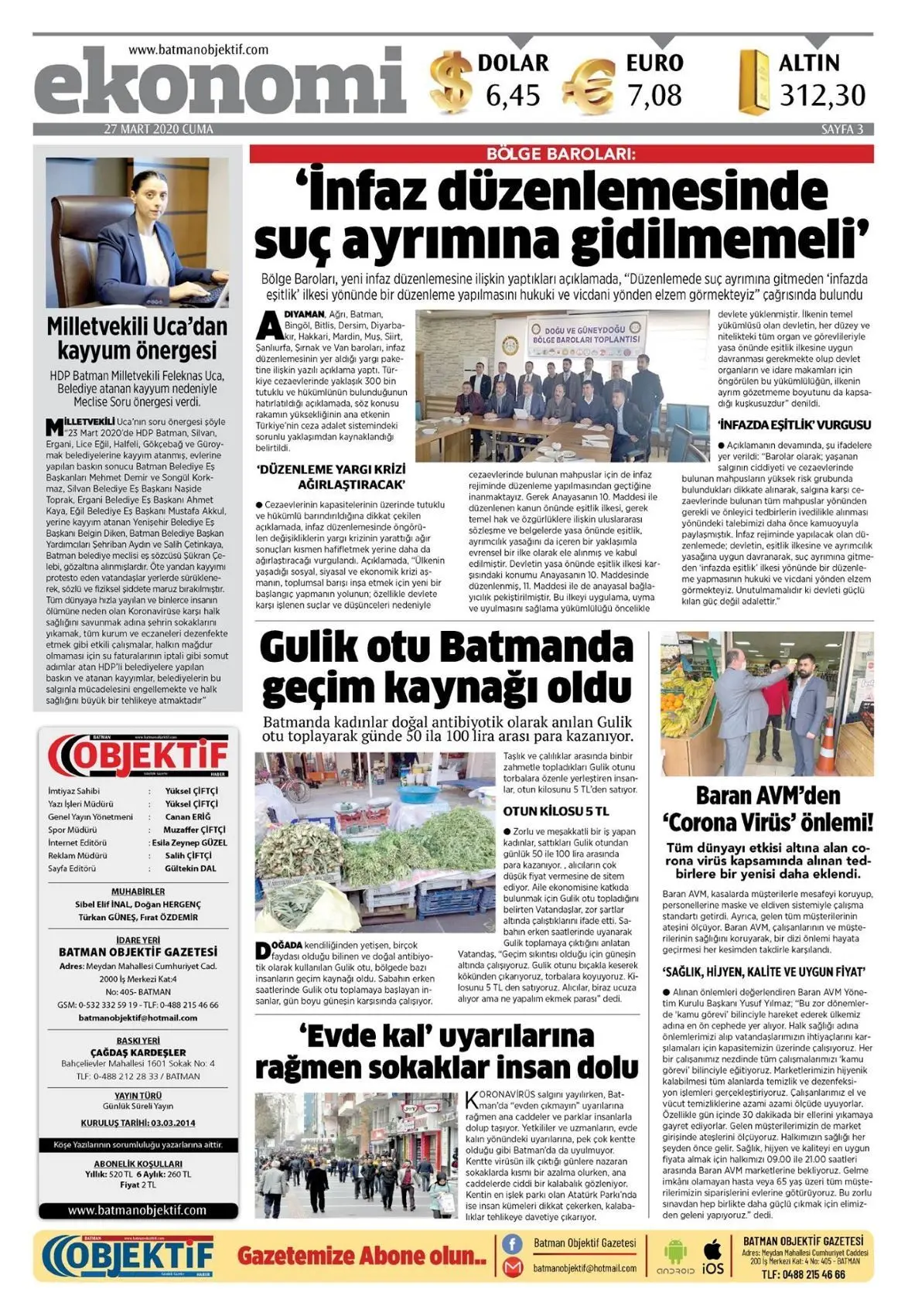 28.03.2020 tarihli sayı, 3. sayfa