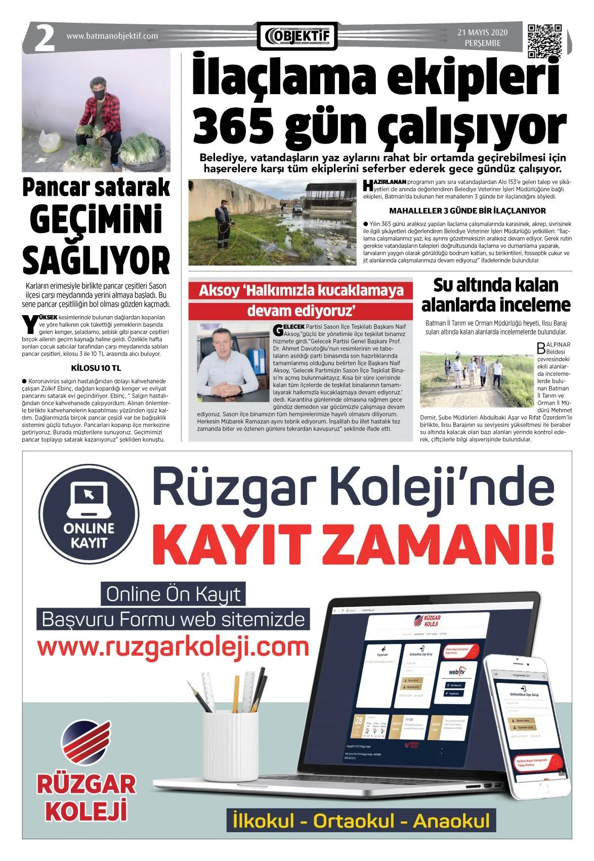 20.05.2020 tarihli sayı, 2. sayfa