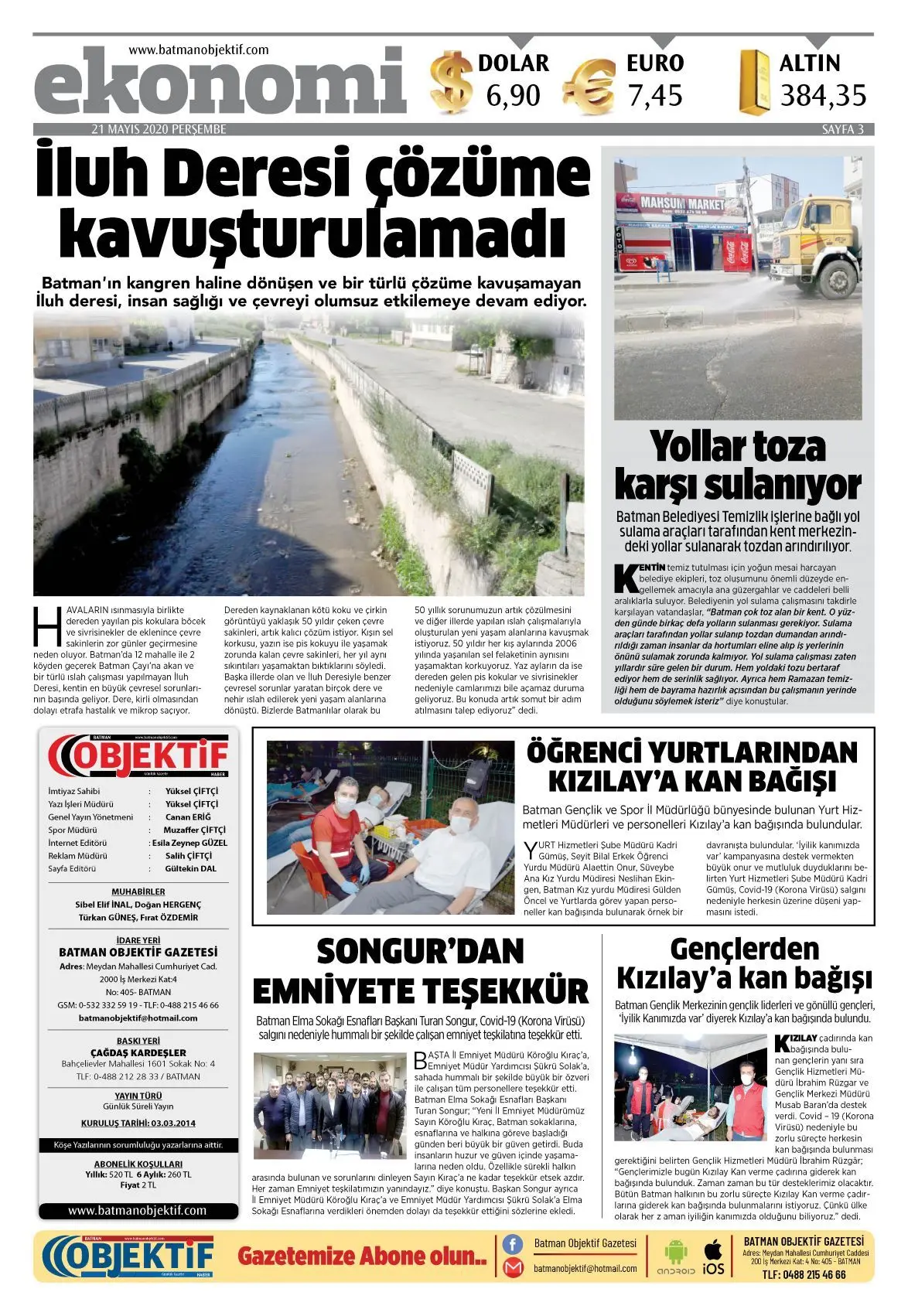 20.05.2020 tarihli sayı, 3. sayfa