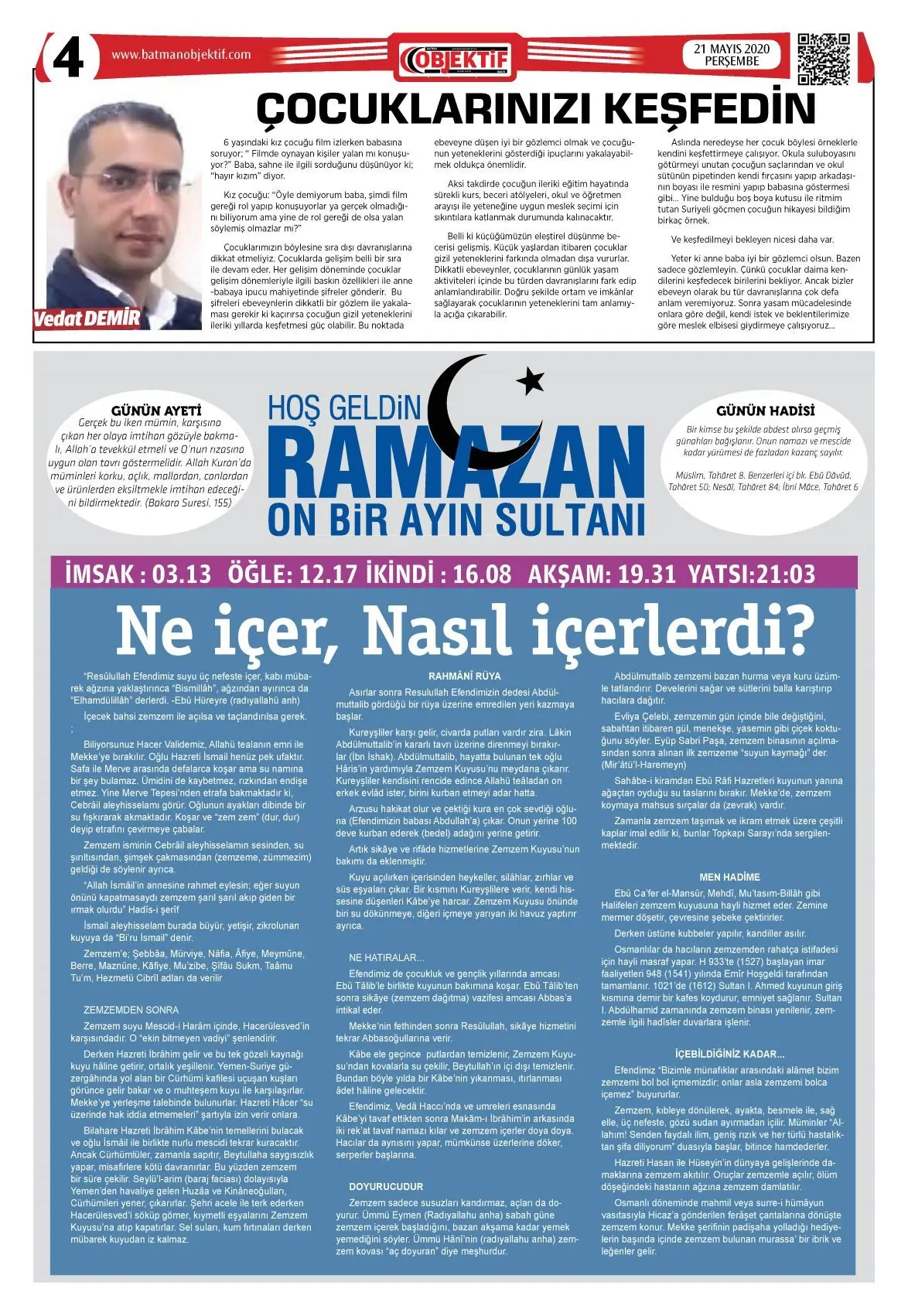 20.05.2020 tarihli sayı, 4. sayfa