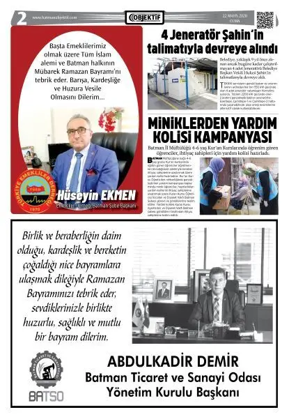 23.05.2020 tarihli sayı, 2. sayfa