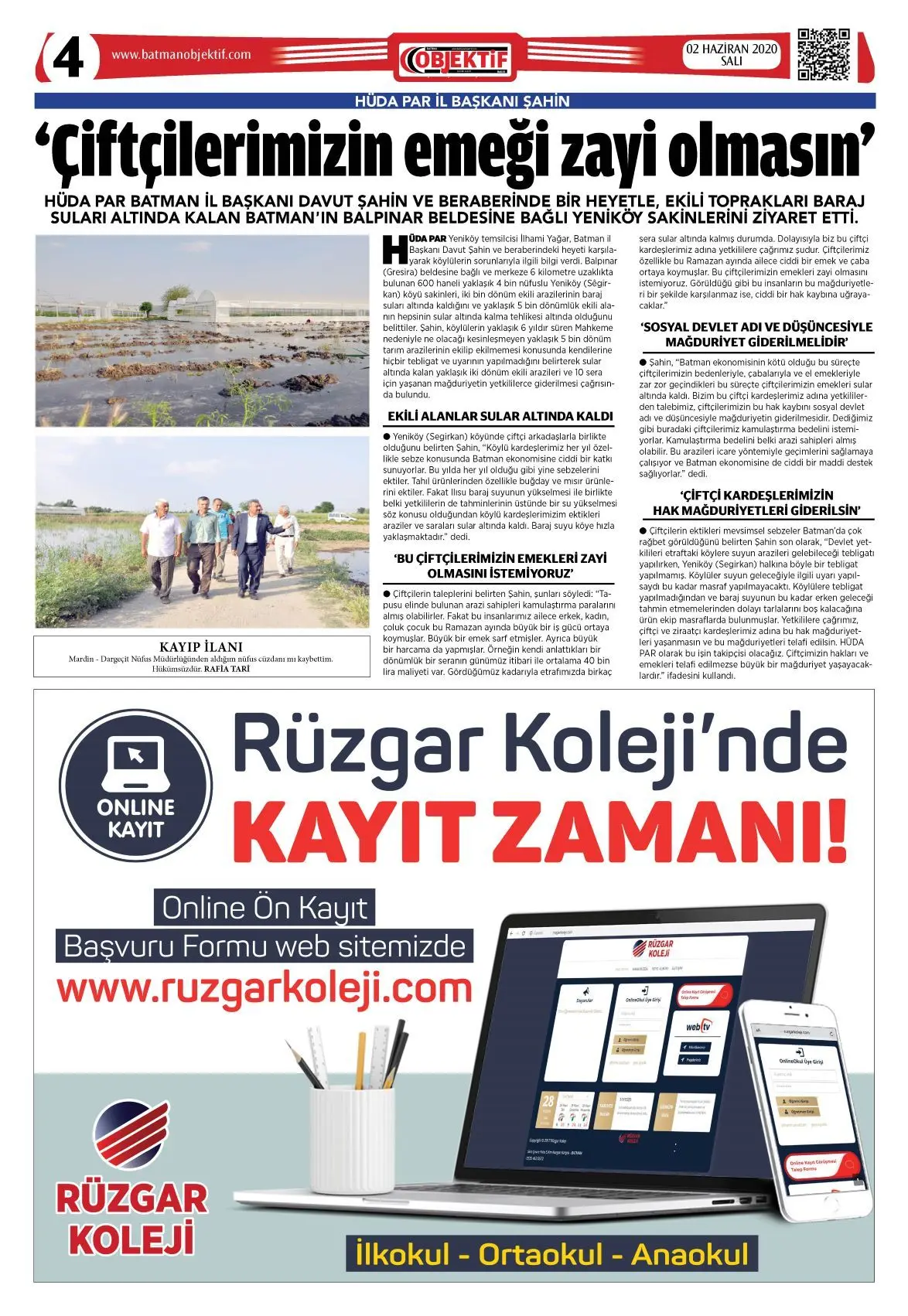 01.06.2020 tarihli sayı, 3. sayfa