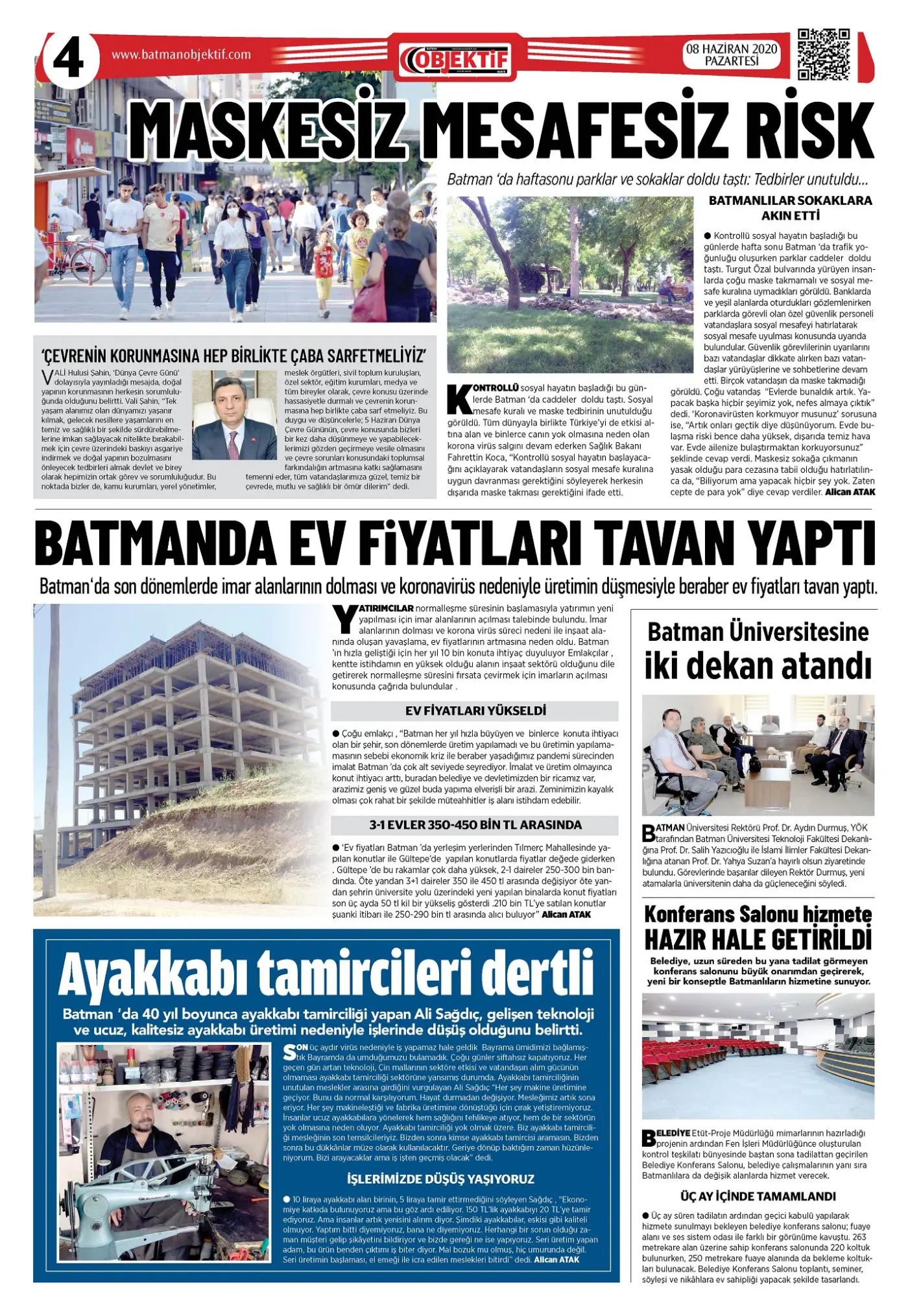 07.06.2020 tarihli sayı, 1. sayfa