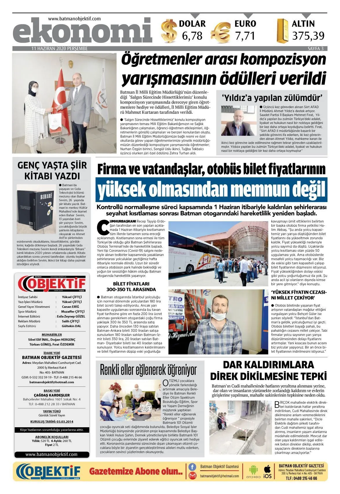 10.06.2020 tarihli sayı, 3. sayfa