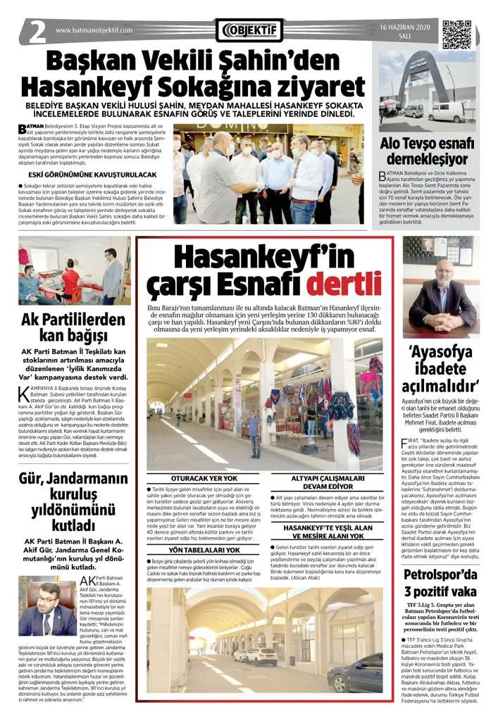 15.06.2020 tarihli sayı, 1. sayfa