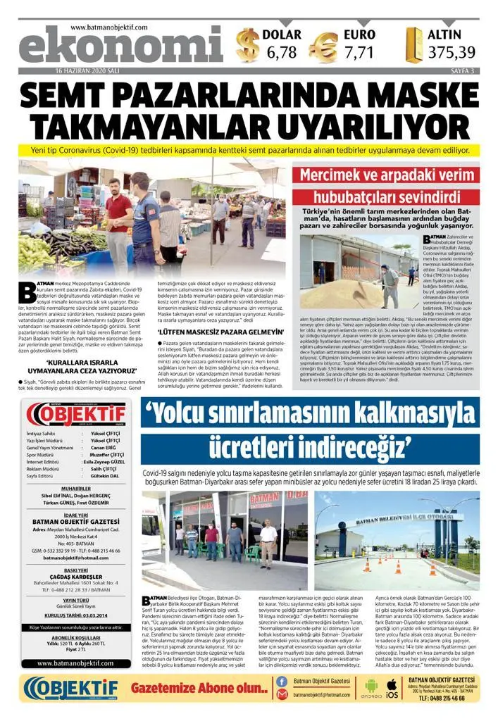 15.06.2020 tarihli sayı, 2. sayfa
