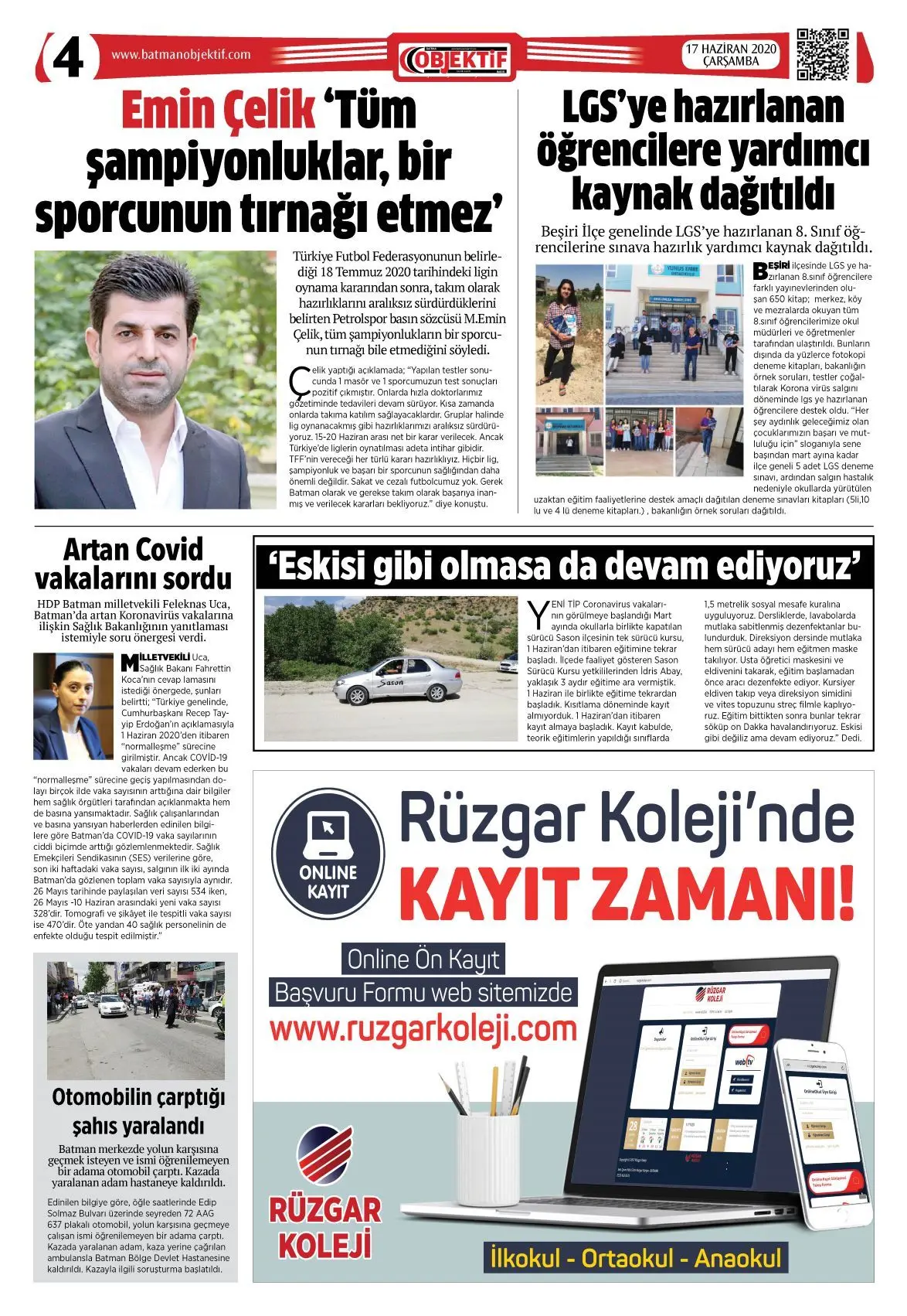 16.06.2020 tarihli sayı, 3. sayfa