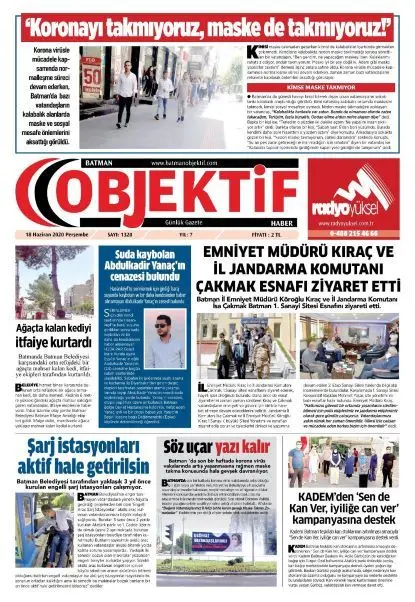 17.06.2020 tarihli sayı, 1. sayfa