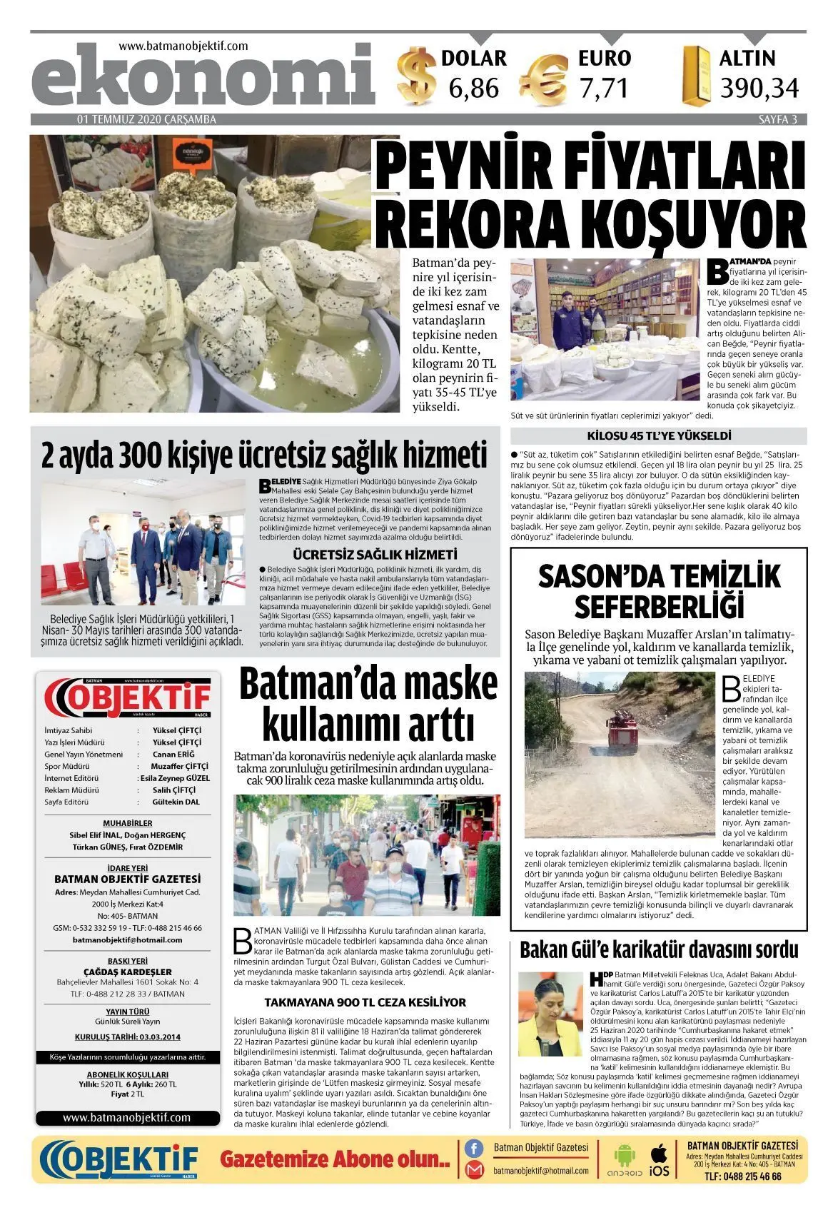 30.06.2020 tarihli sayı, 3. sayfa