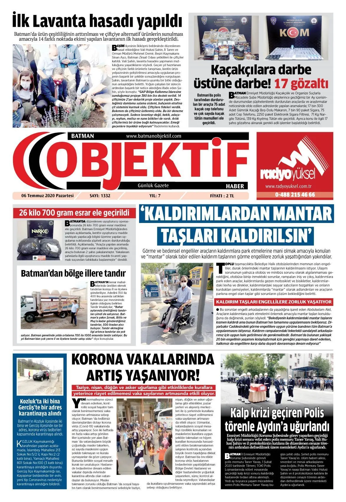 05.07.2020 tarihli sayı, 1. sayfa