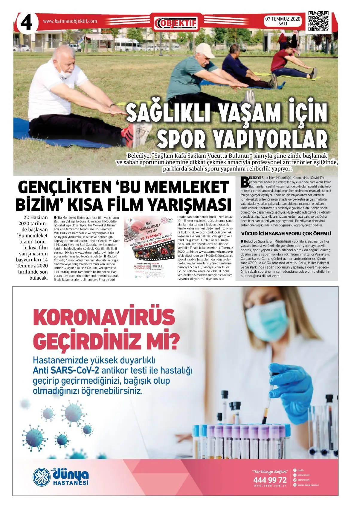 06.07.2020 tarihli sayı, 4. sayfa
