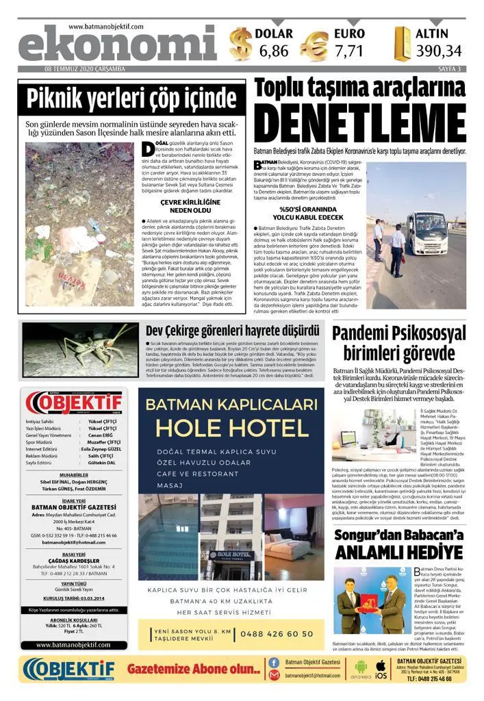 07.07.2020 tarihli sayı, 3. sayfa