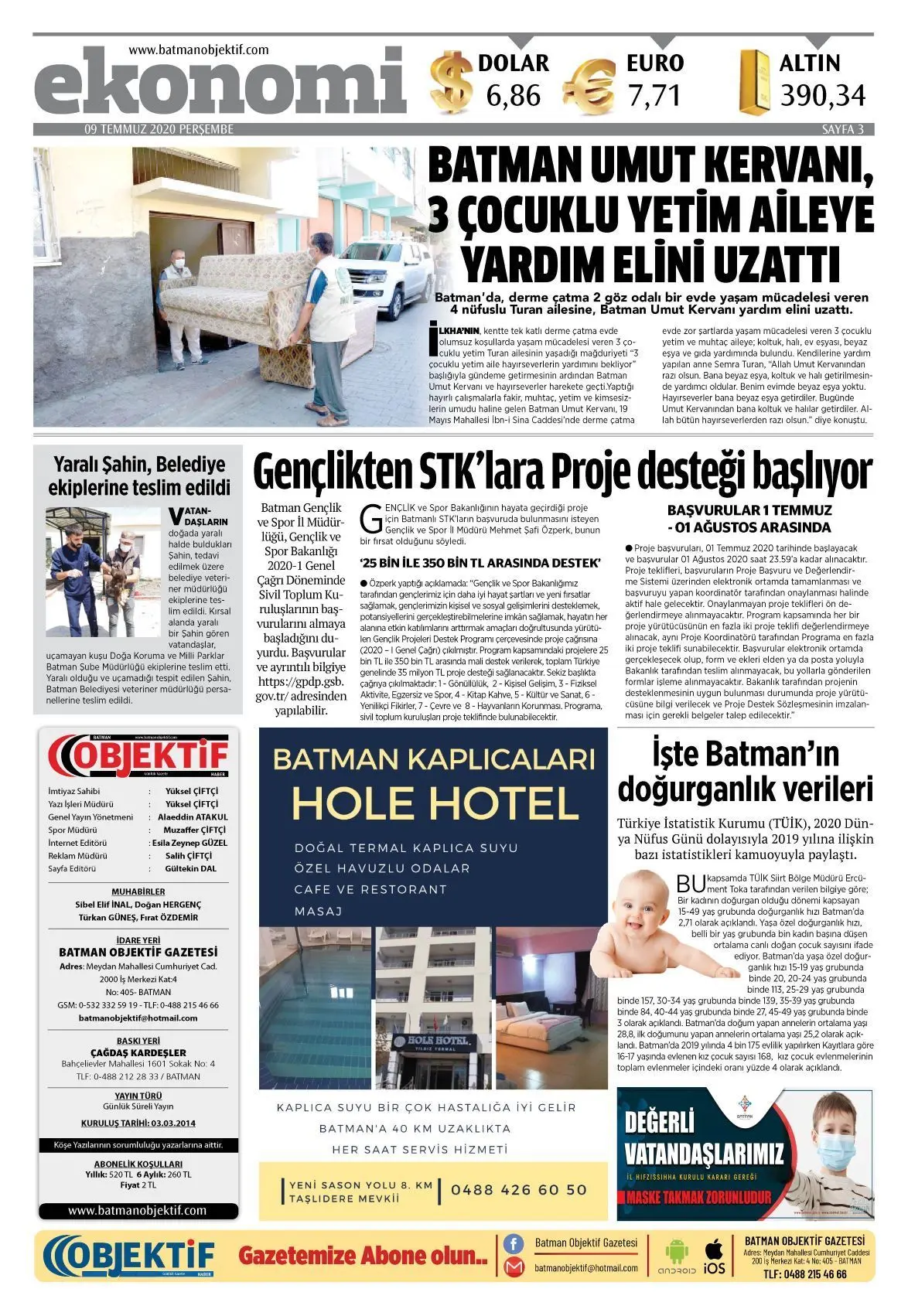 08.07.2020 tarihli sayı, 3. sayfa