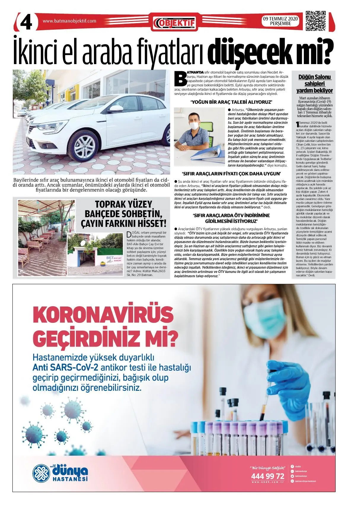 08.07.2020 tarihli sayı, 4. sayfa