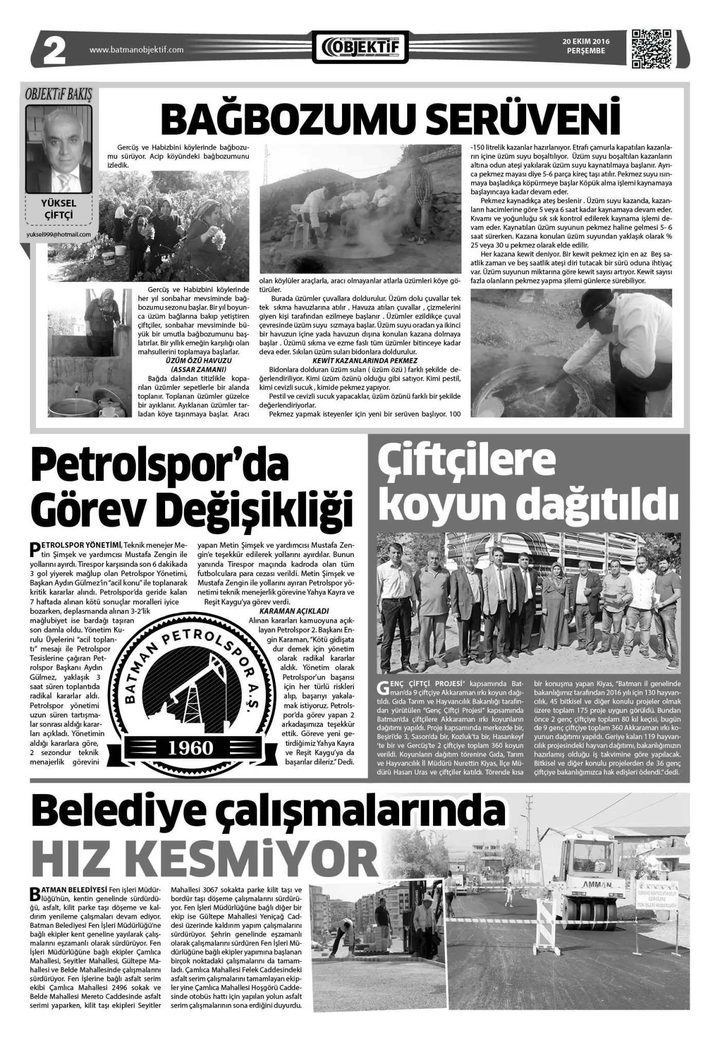 20.10.2016 tarihli sayı, 2. sayfa