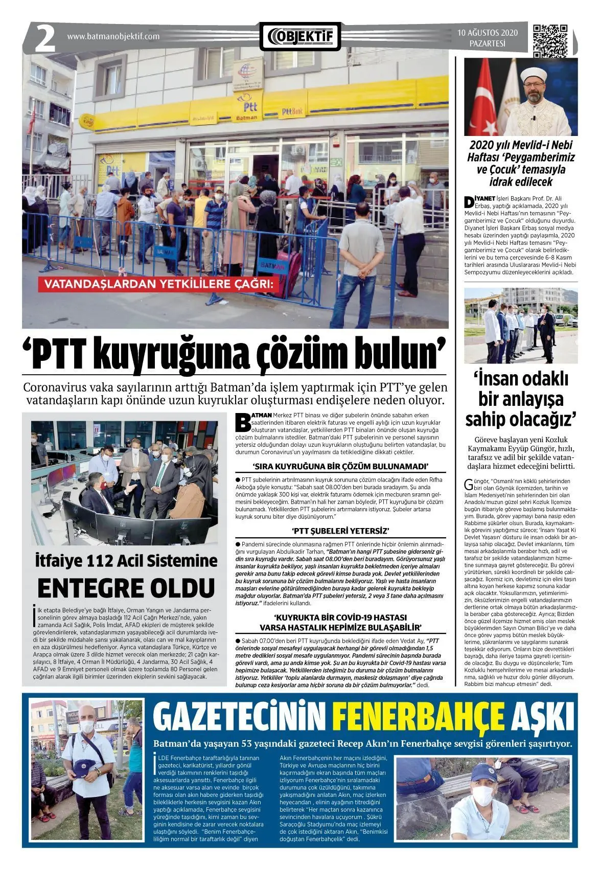 10.08.2020 tarihli sayı, 2. sayfa