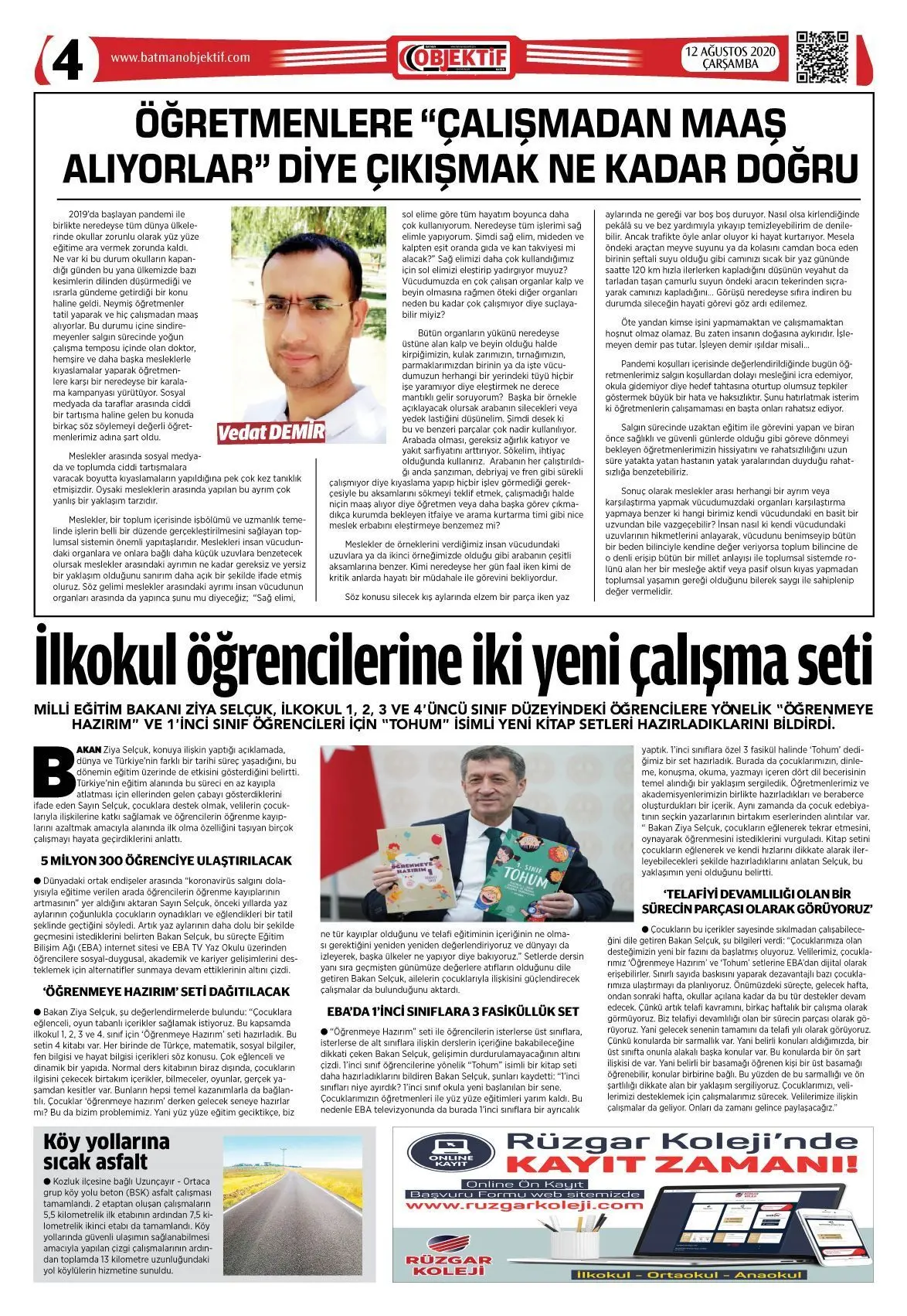 11.08.2020 tarihli sayı, 4. sayfa