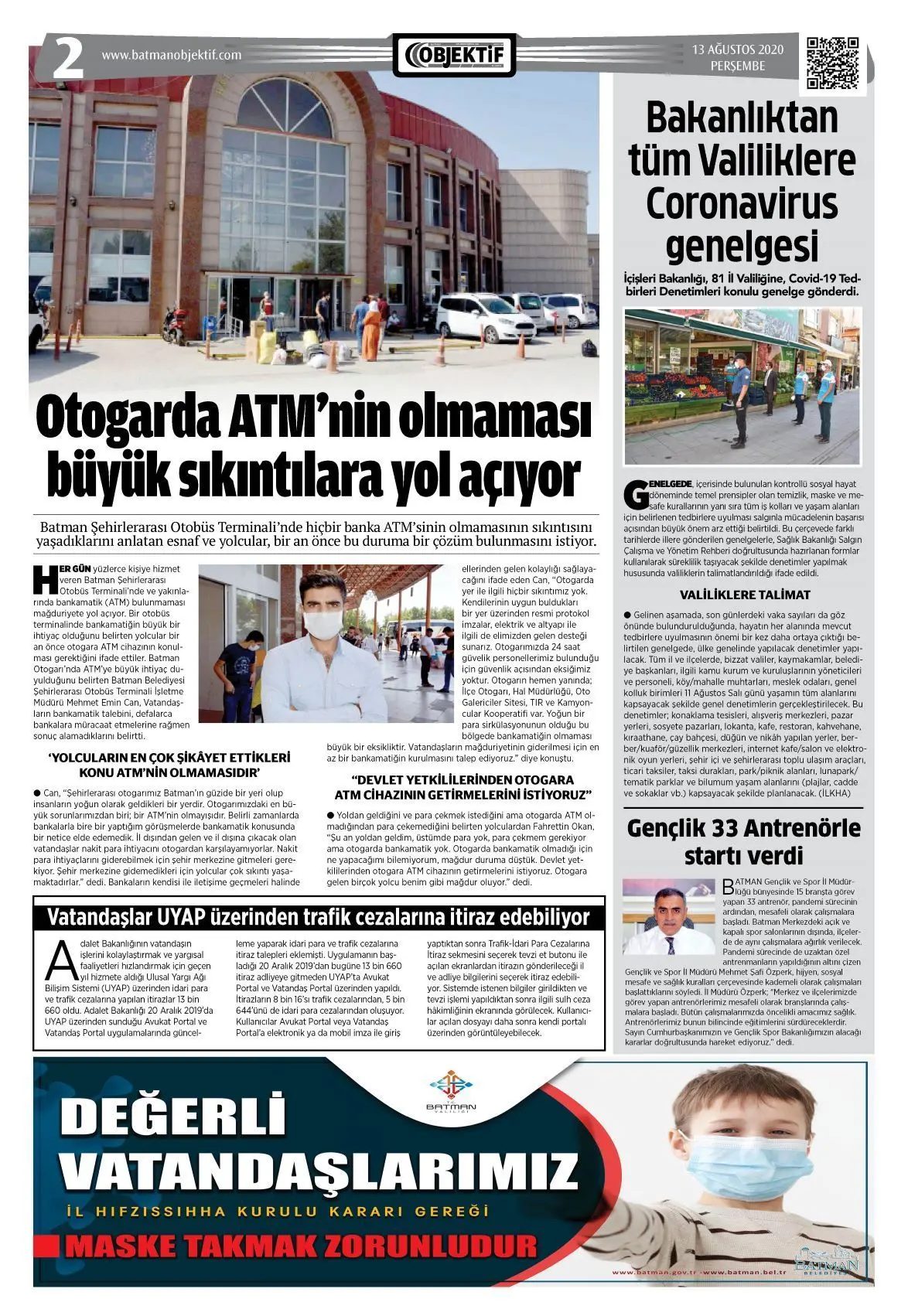 12.08.2020 tarihli sayı, 2. sayfa