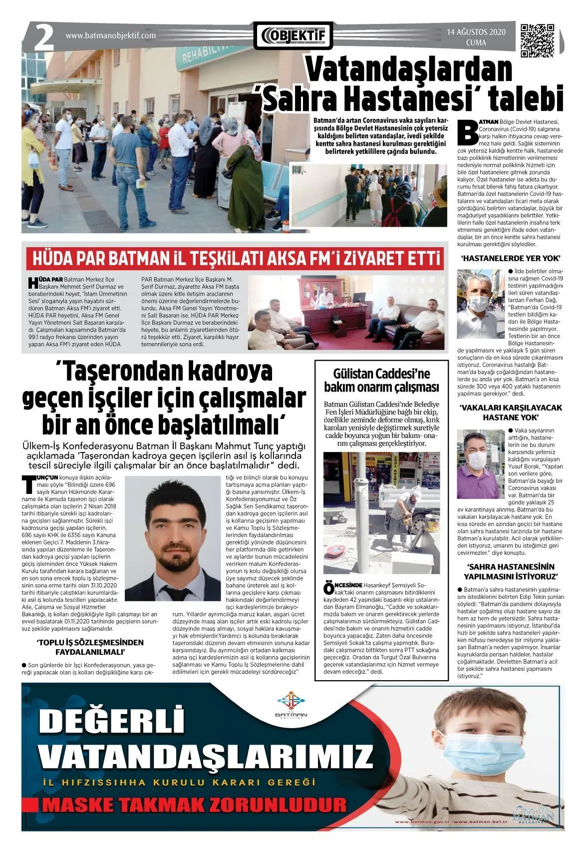 13.08.2020 tarihli sayı, 2. sayfa