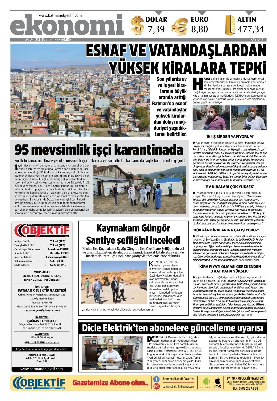 19.08.2020 tarihli sayı, 3. sayfa